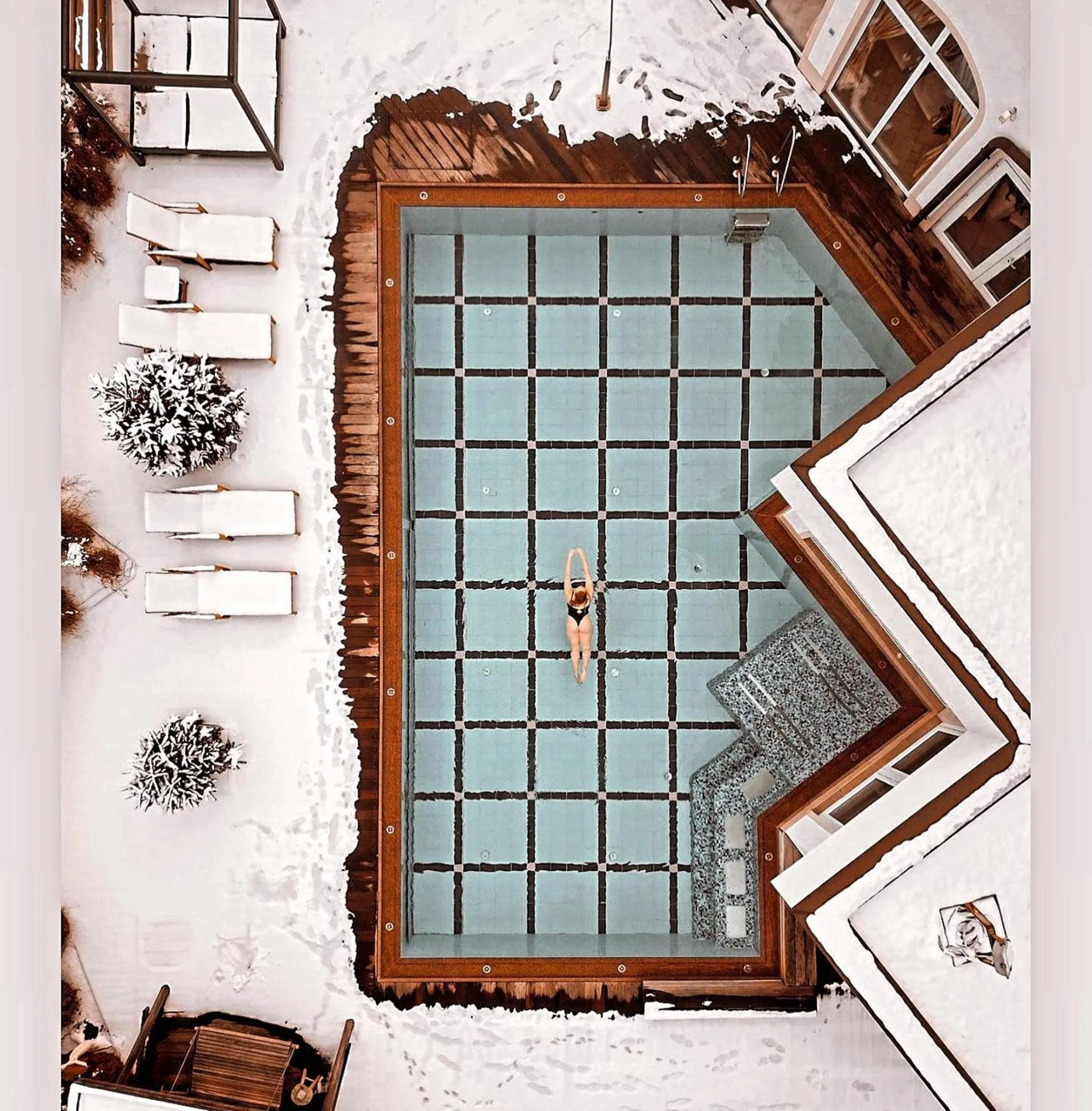 Pool view in Superior Sport und Familienresort Alpenblick