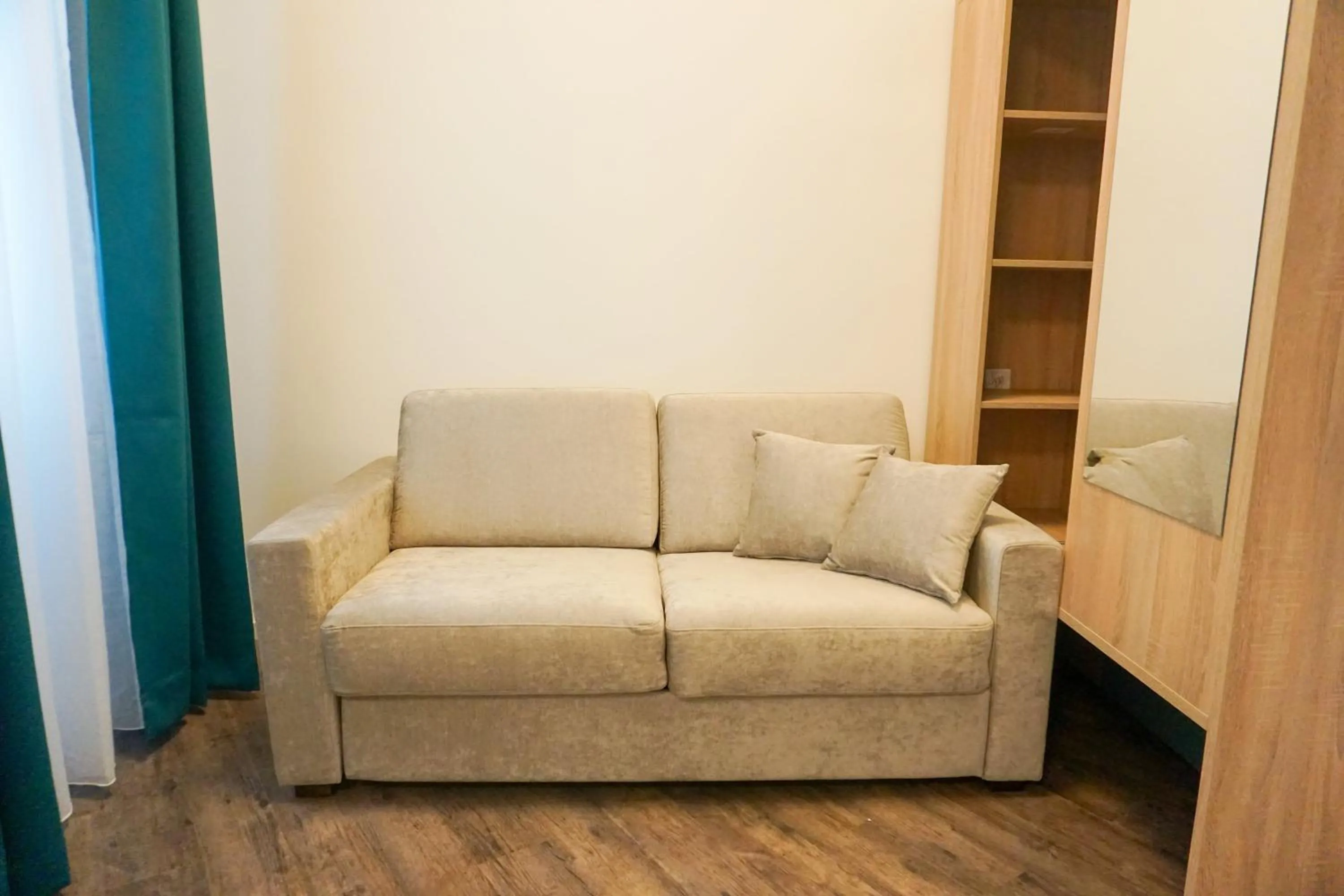 Seating area in DaunTown Rooms - Self Check-In