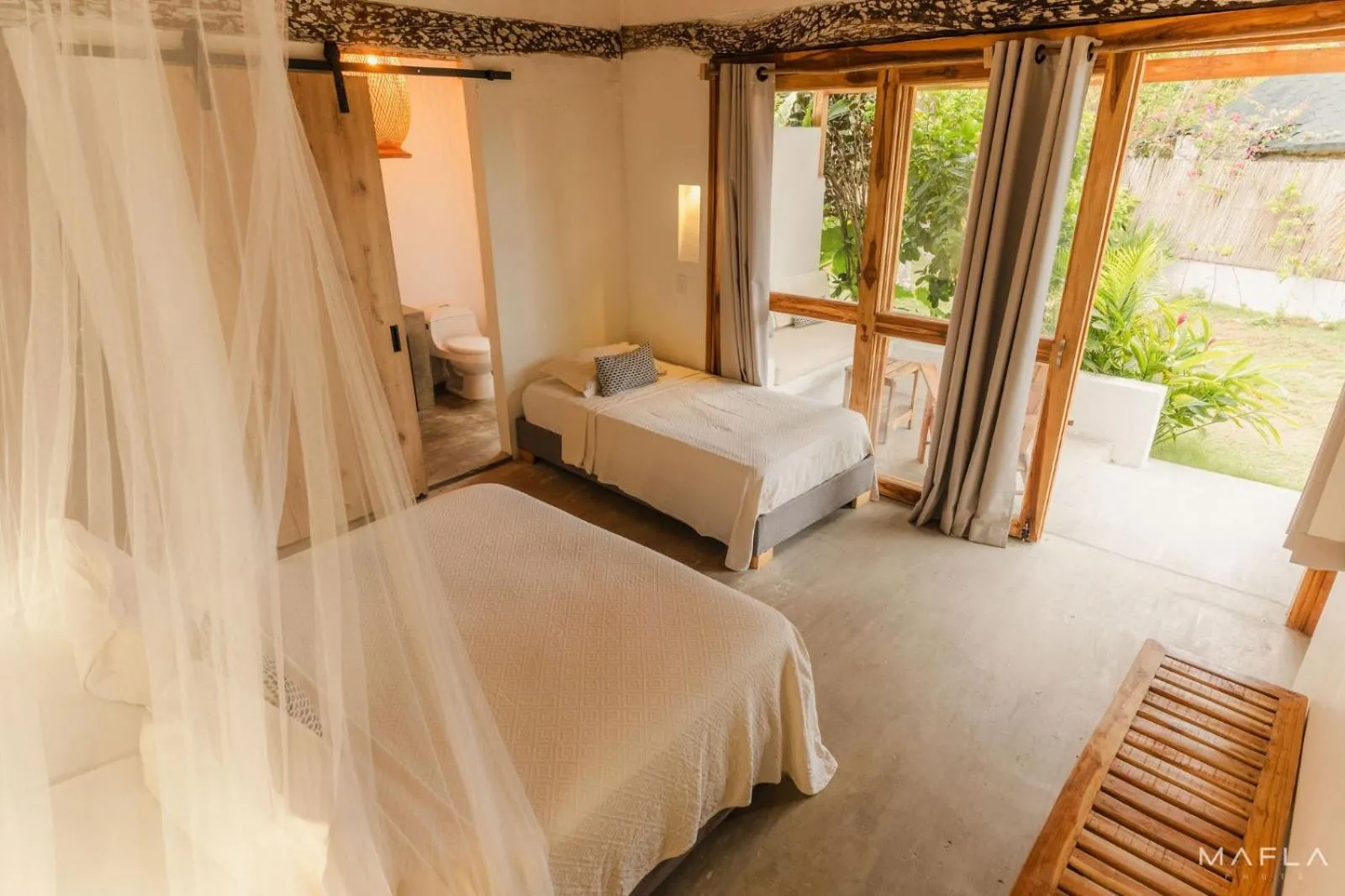 Bed in Rosario EcoHotel - Islas del Rosario