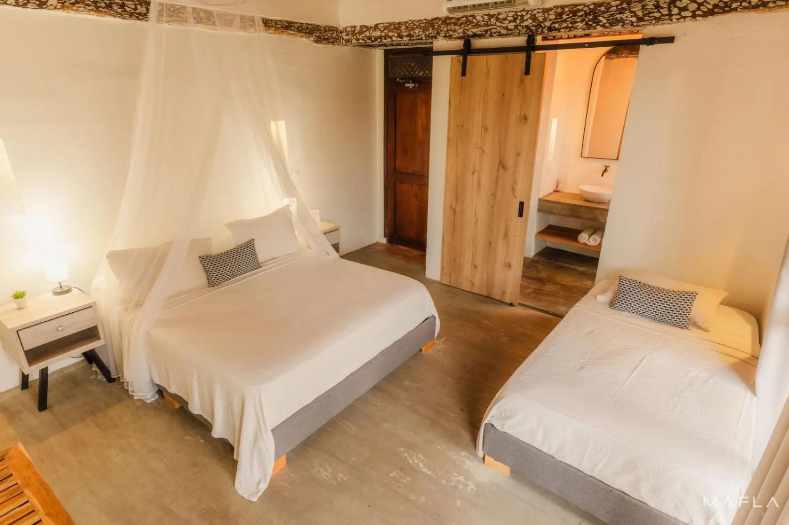 Bed in Rosario EcoHotel - Islas del Rosario