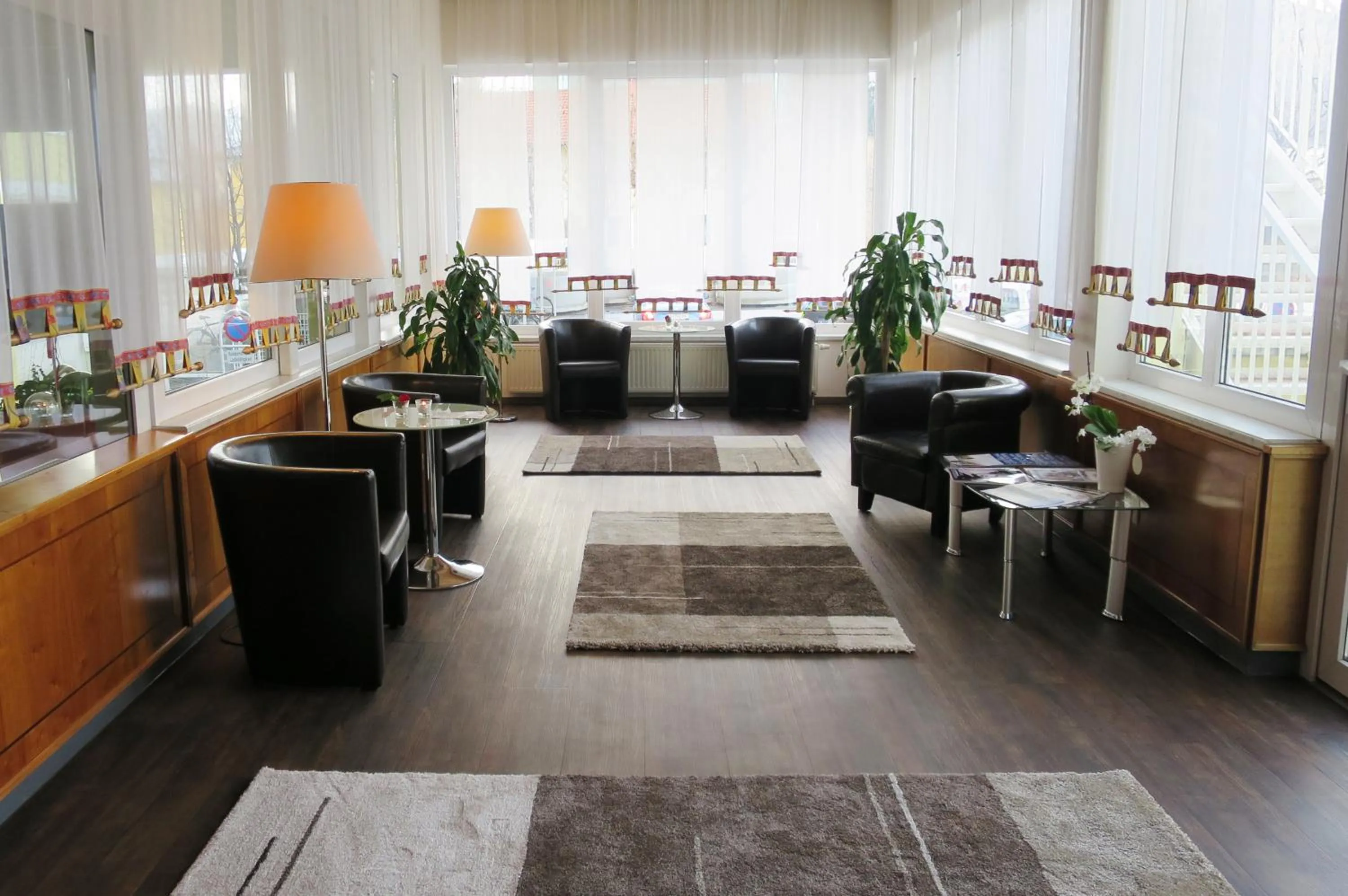 Lobby or reception in NOVAPARK Flugzeughotel Graz