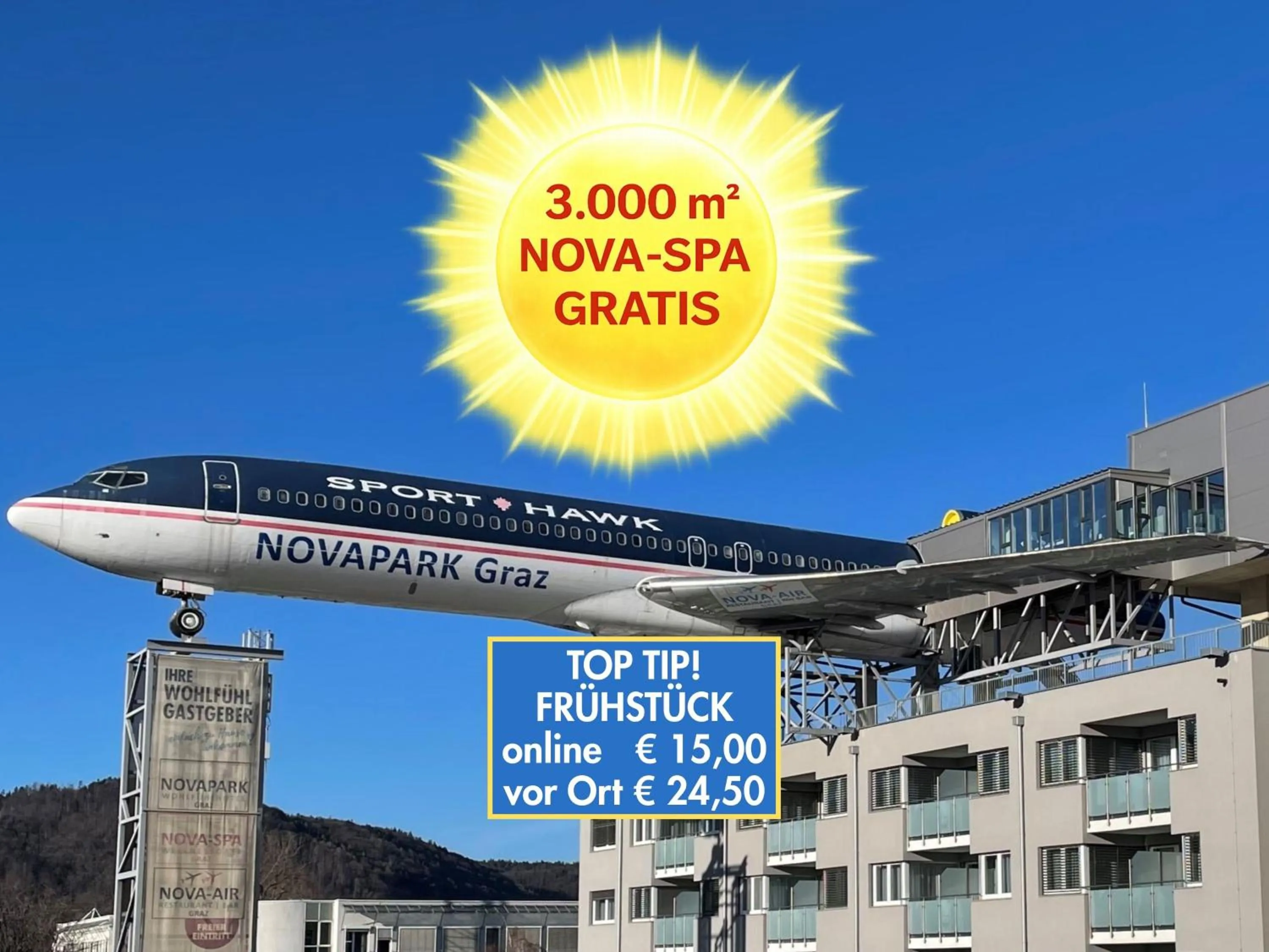 NOVAPARK Flugzeughotel Graz