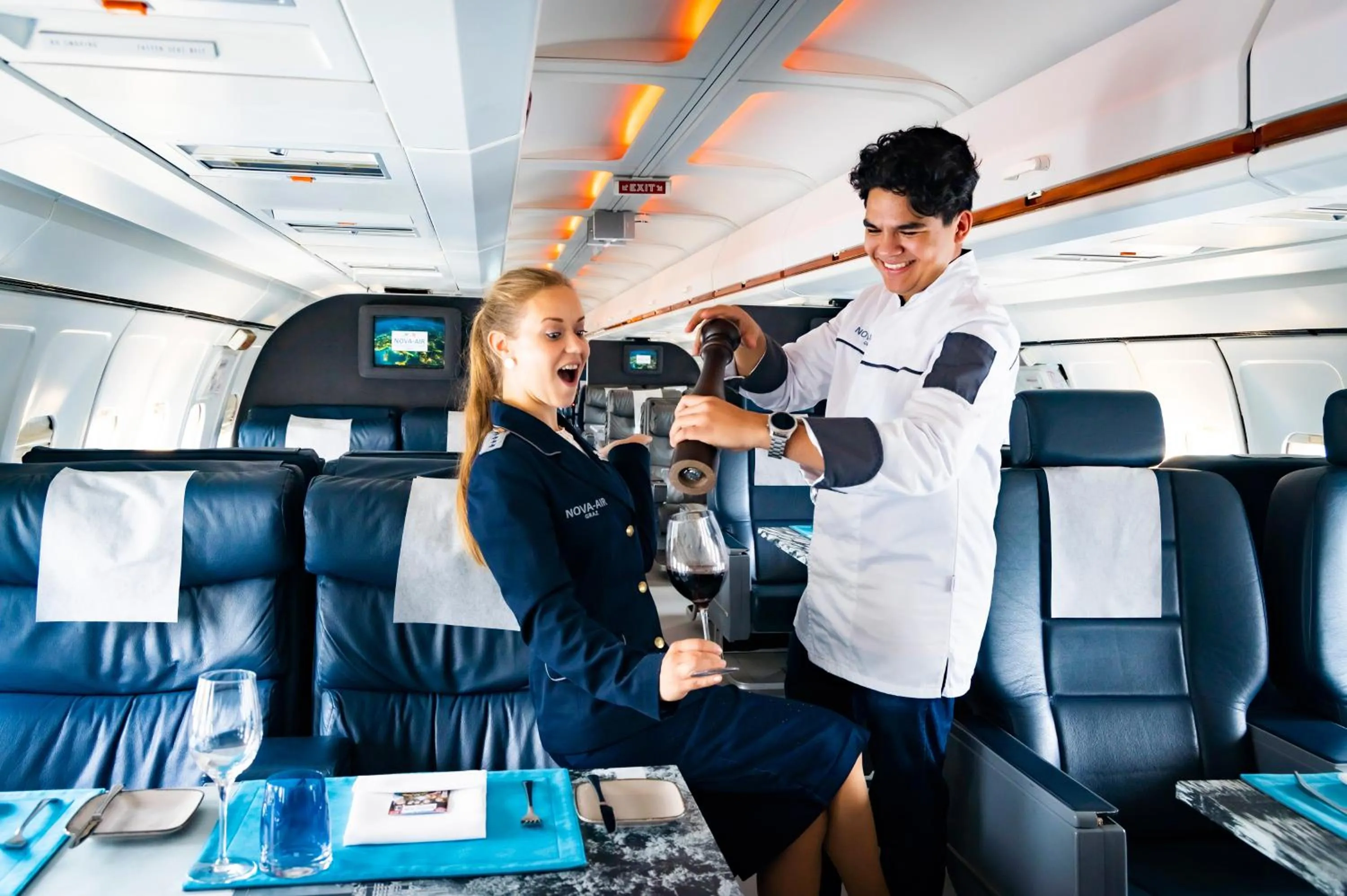 Restaurant/places to eat in NOVAPARK Flugzeughotel Graz