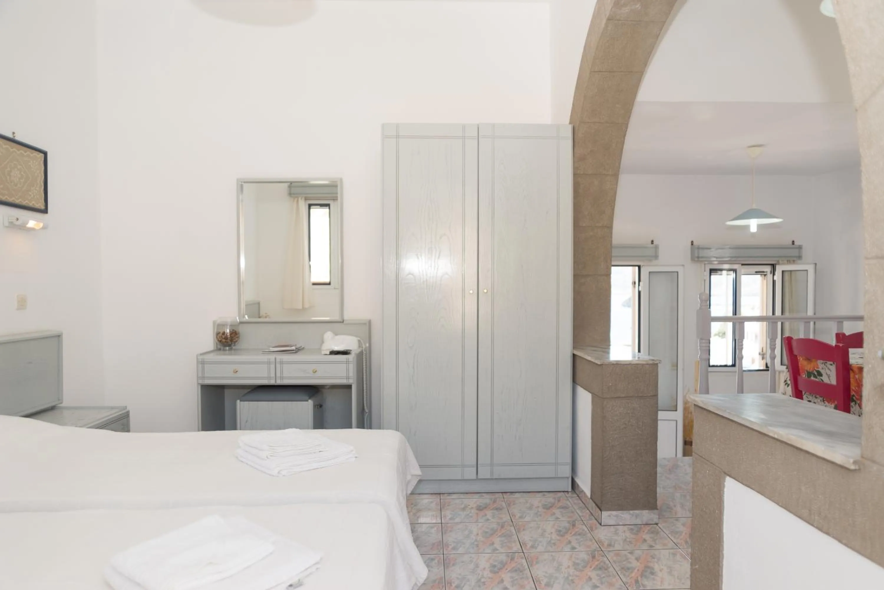 Bed in Captain Manos Studio Apartments
