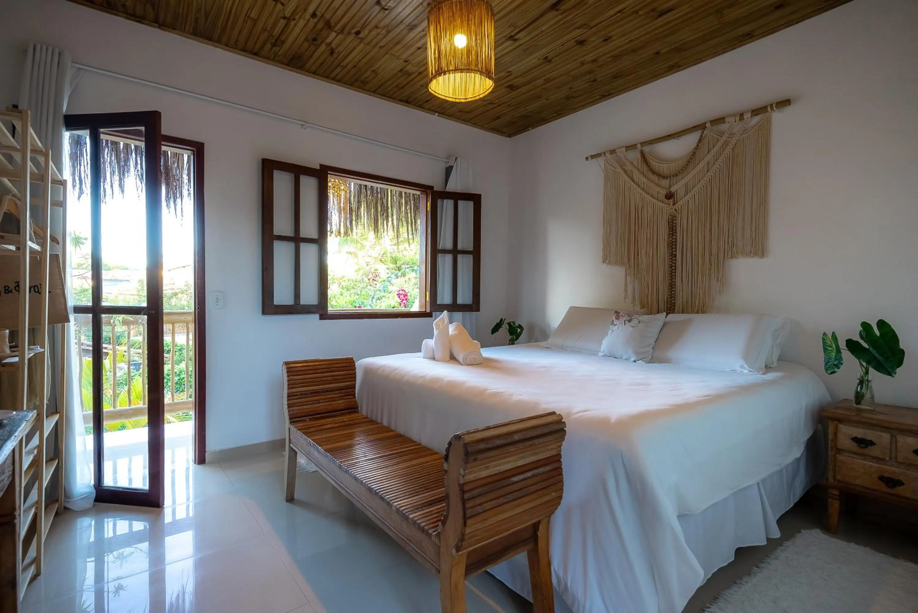 Bed in Pousada Bem Te Vi Trancoso