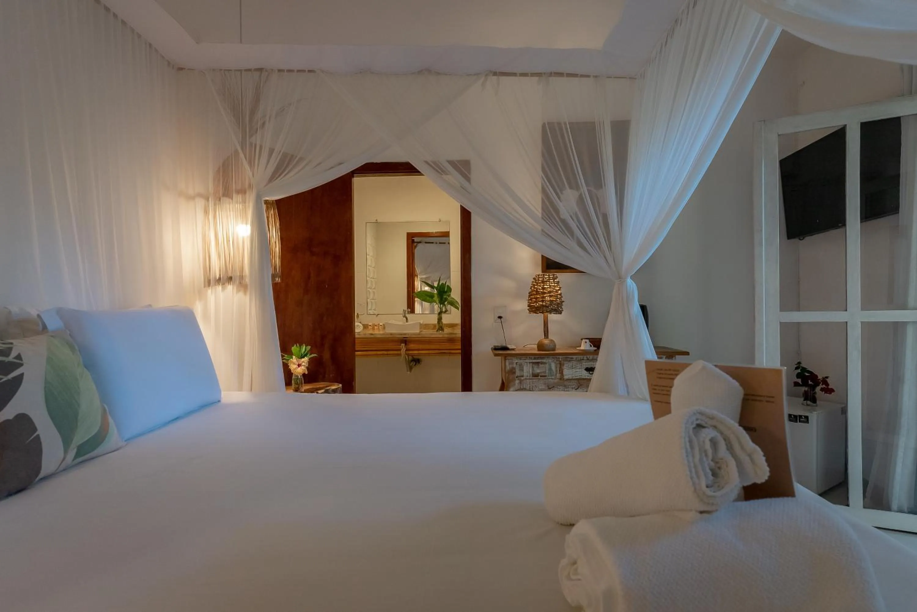 Bed in Pousada Bem Te Vi Trancoso