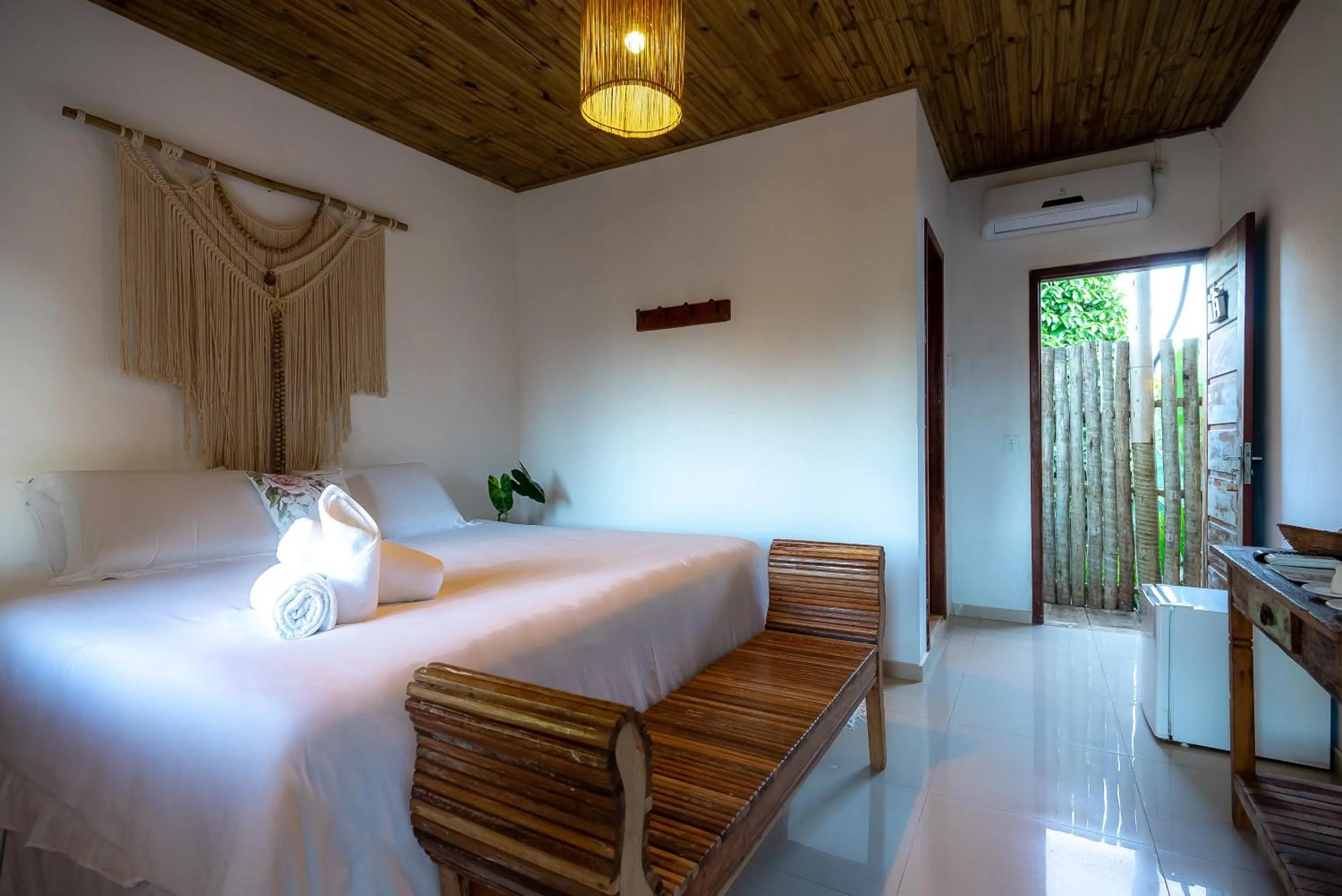 Bed in Pousada Bem Te Vi Trancoso