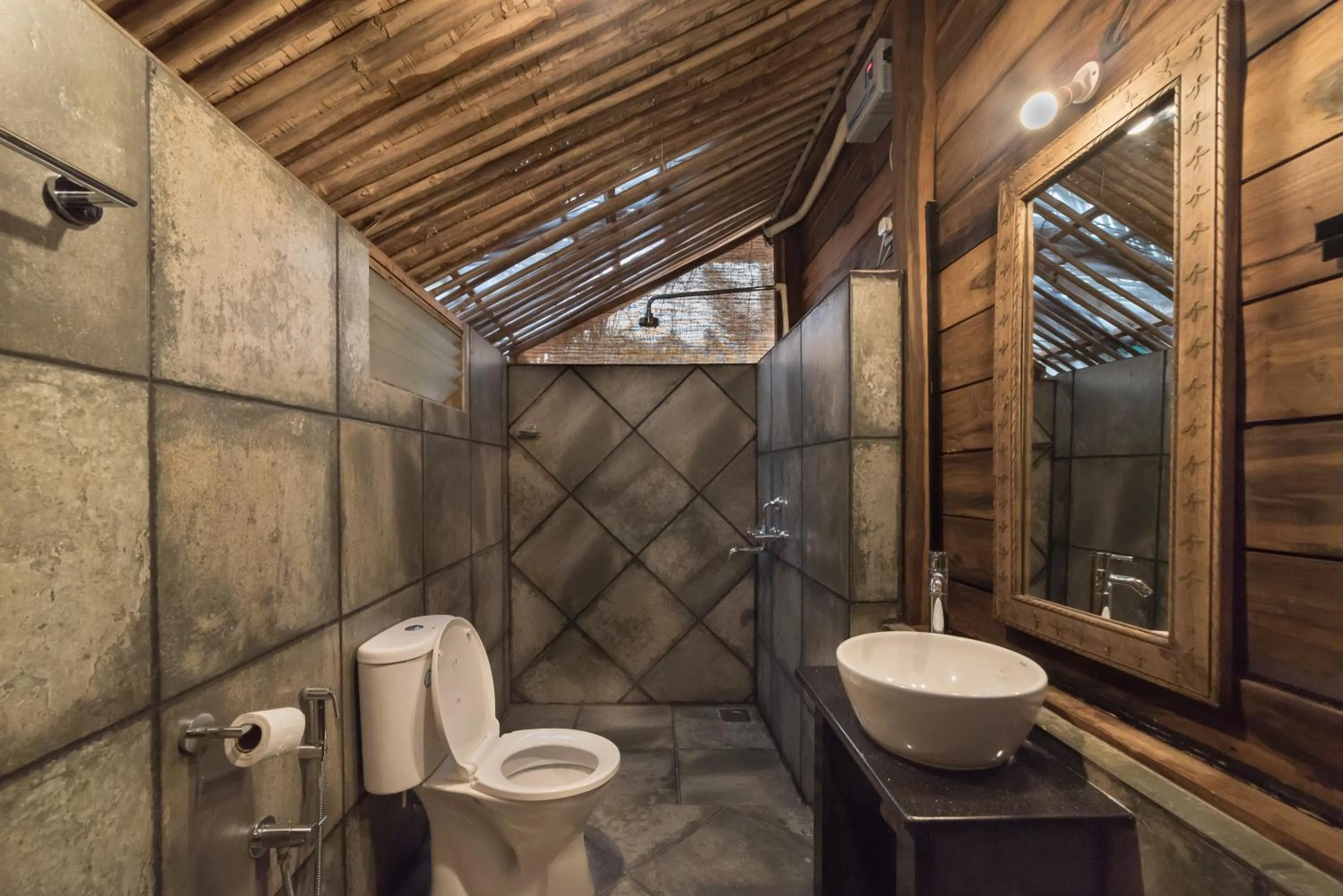 Shower in Little India Beach Cottages