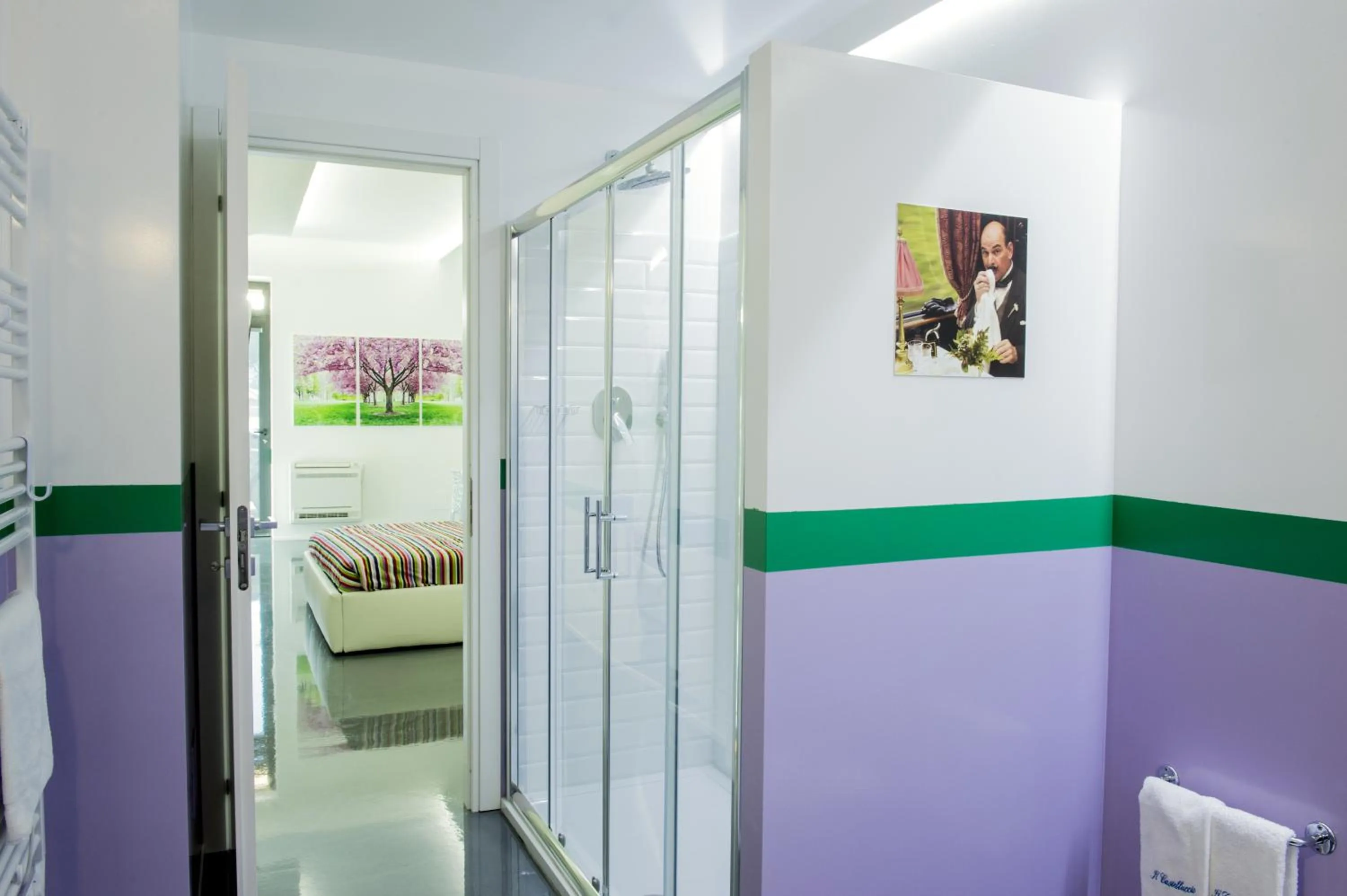 Bathroom, Bed in Il Castelluccio
