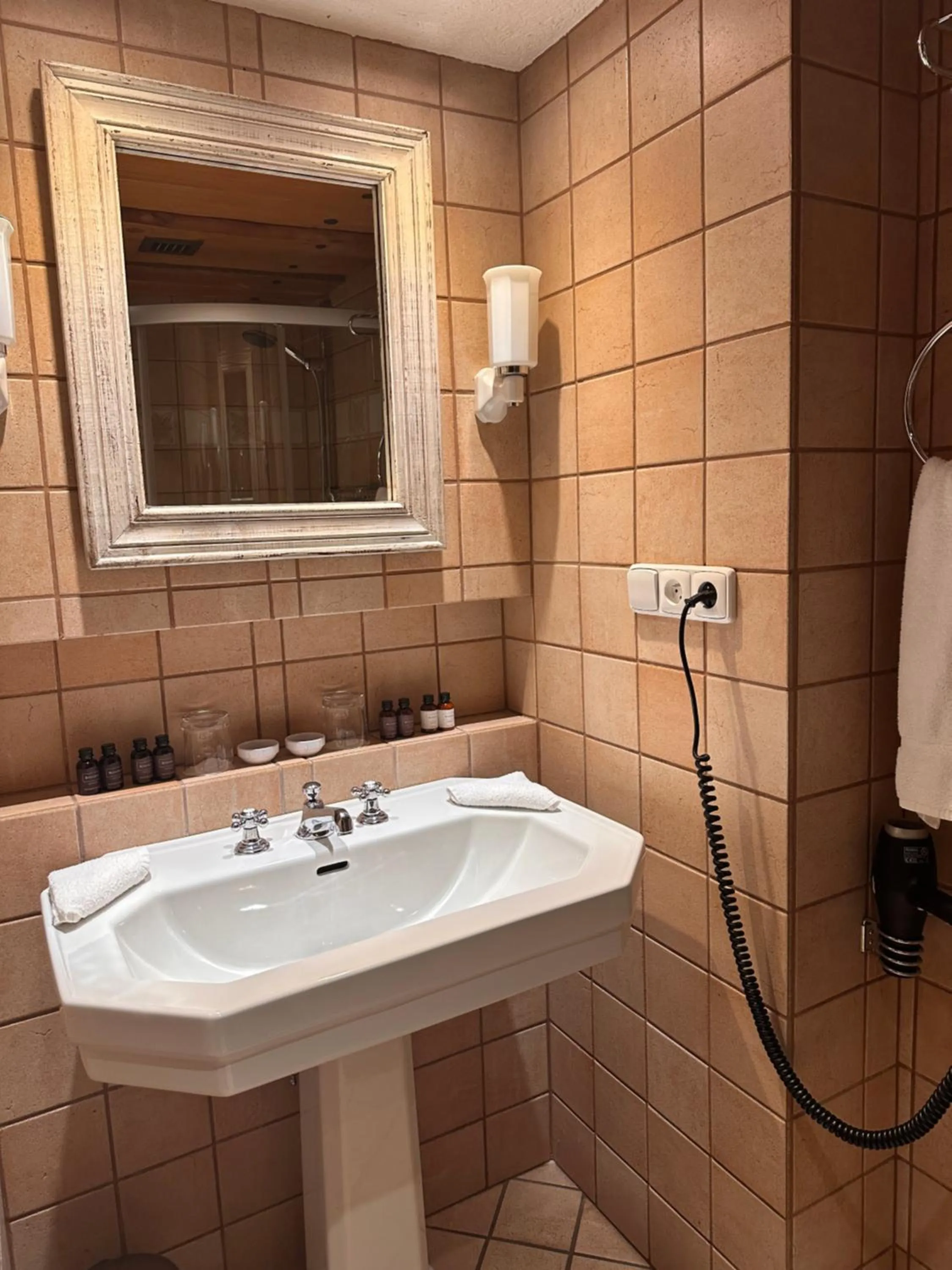 Bathroom in Romantik Hotel U Raka