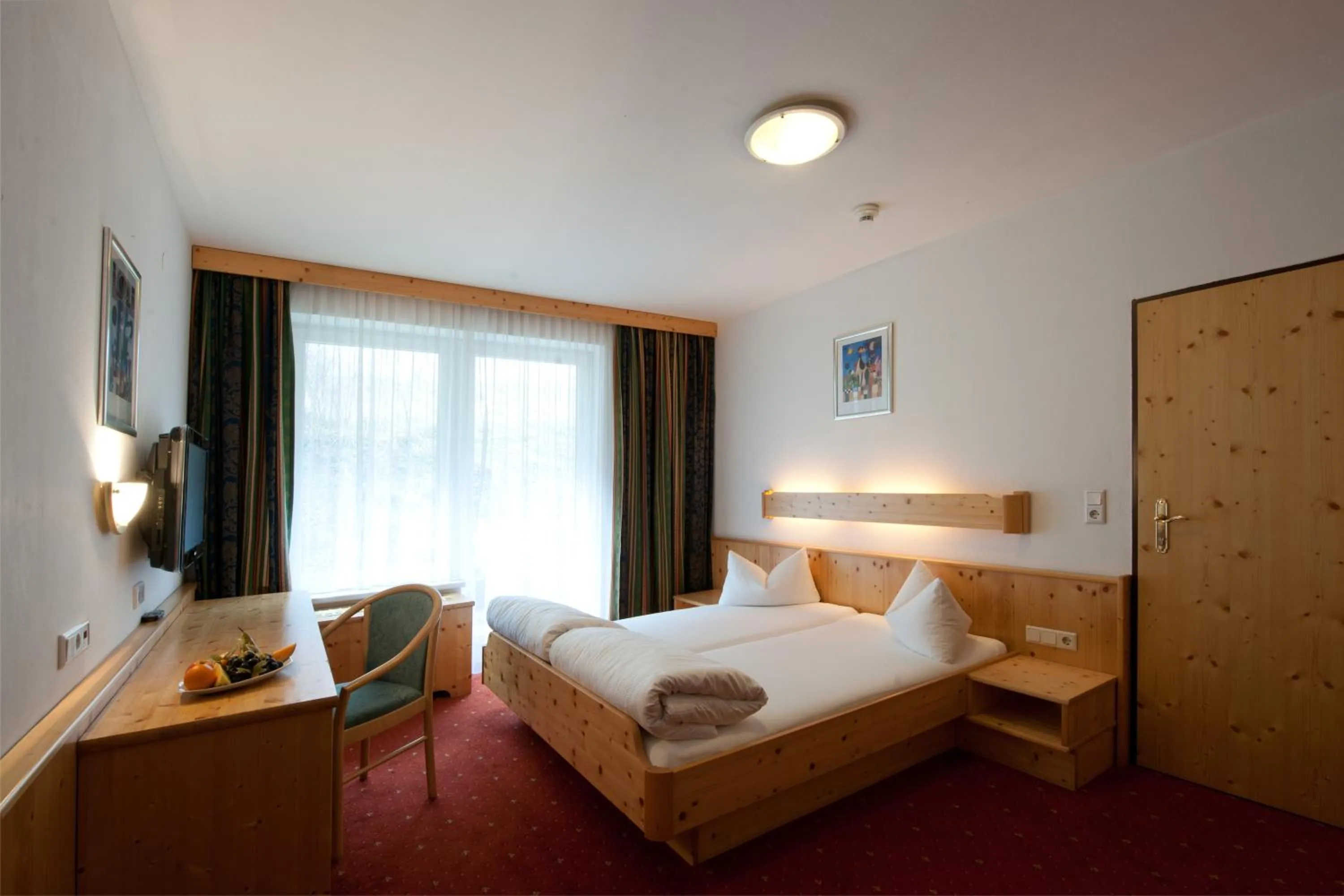 Bedroom, Bed in Hotel Bierwirt