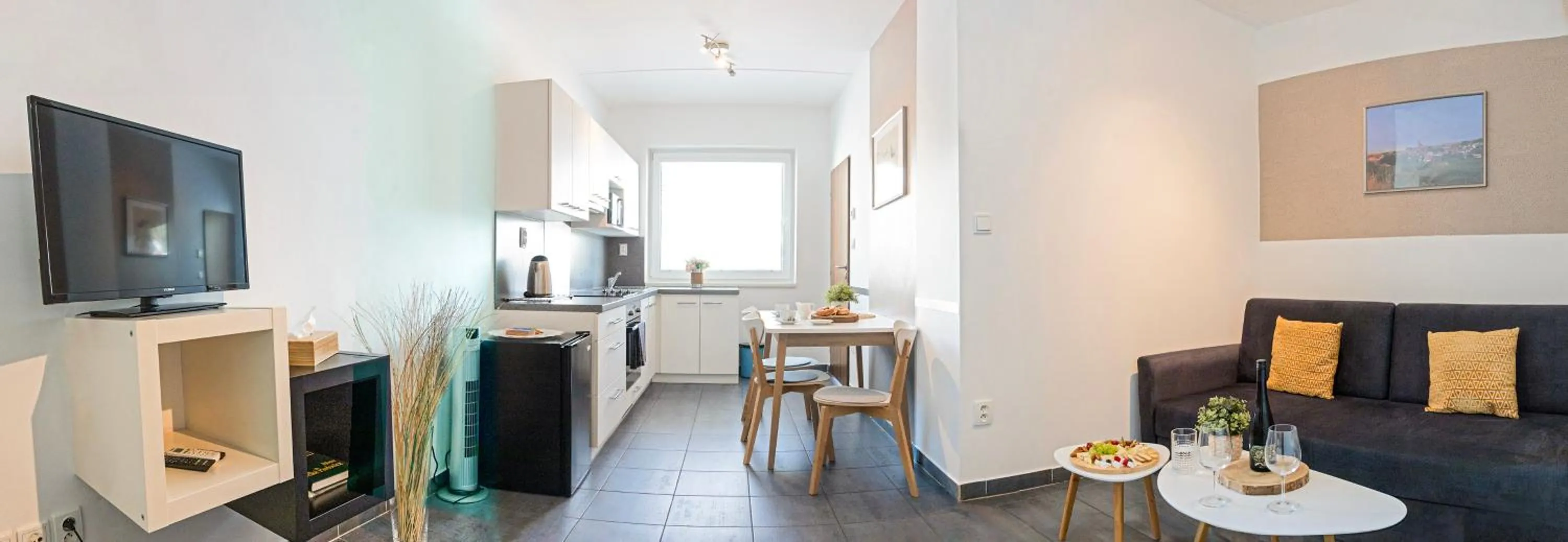 Kitchen or kitchenette in Penzion Stará hora