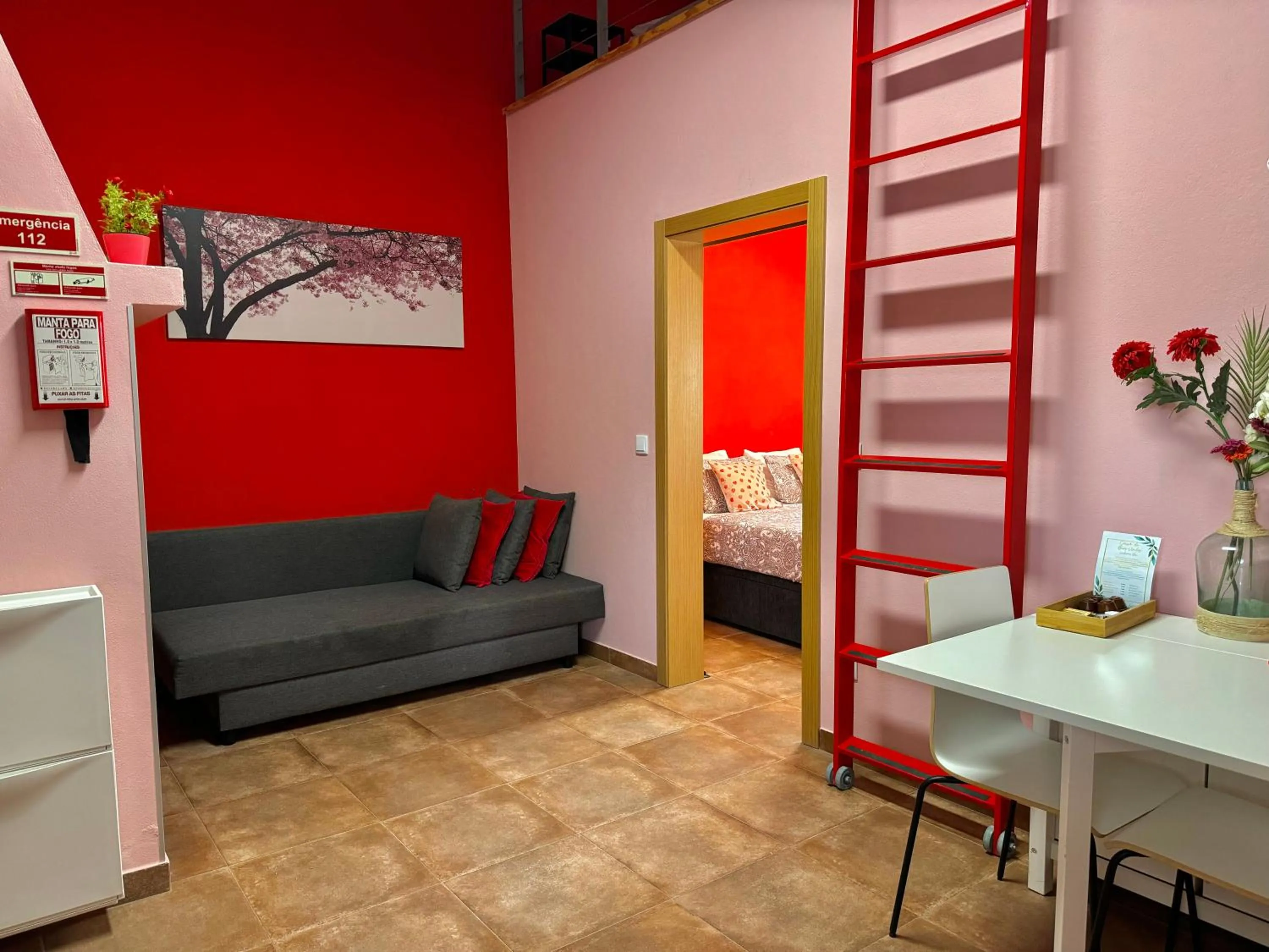 Living room, Bed in DoAguaBoa