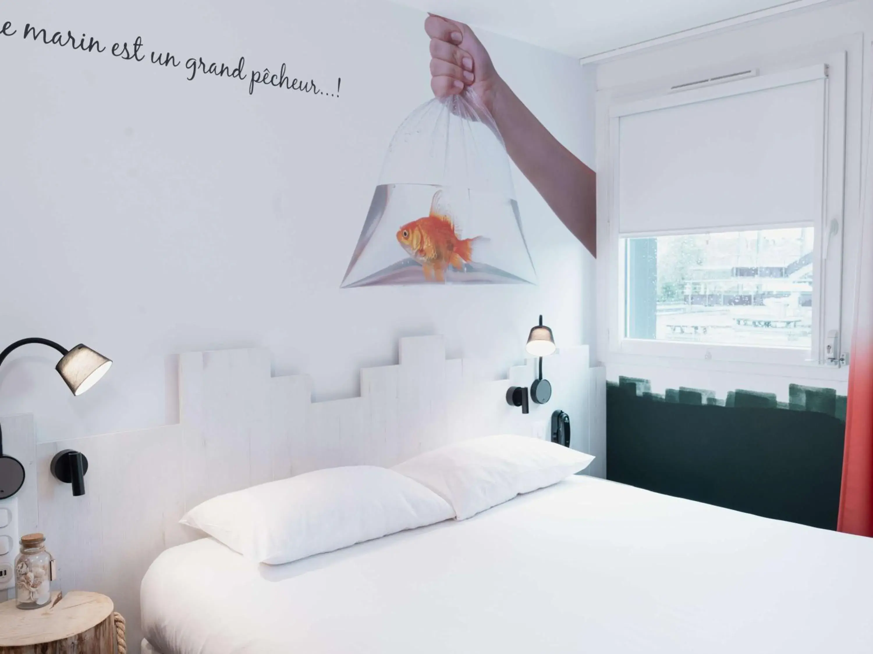 Bedroom, Bed in ibis Styles Thonon-les-Bains Bedroom, Bed in ibis Styles Thonon-les-Bains