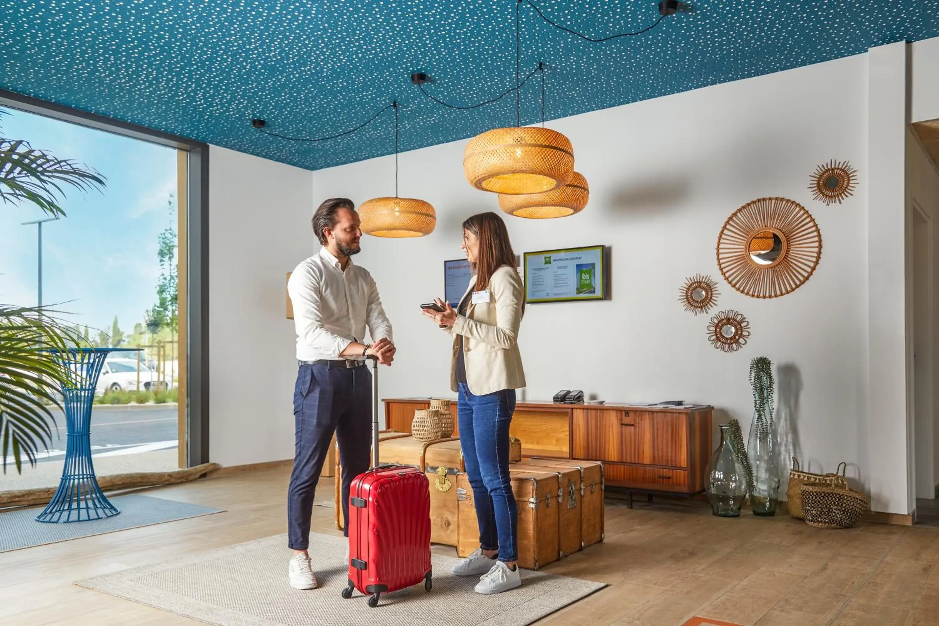 Lobby or reception in Ibis Styles Montpellier Aéroport Parc Des Expos Lobby or reception in Ibis Styles Montpellier Aéroport Parc Des Expos