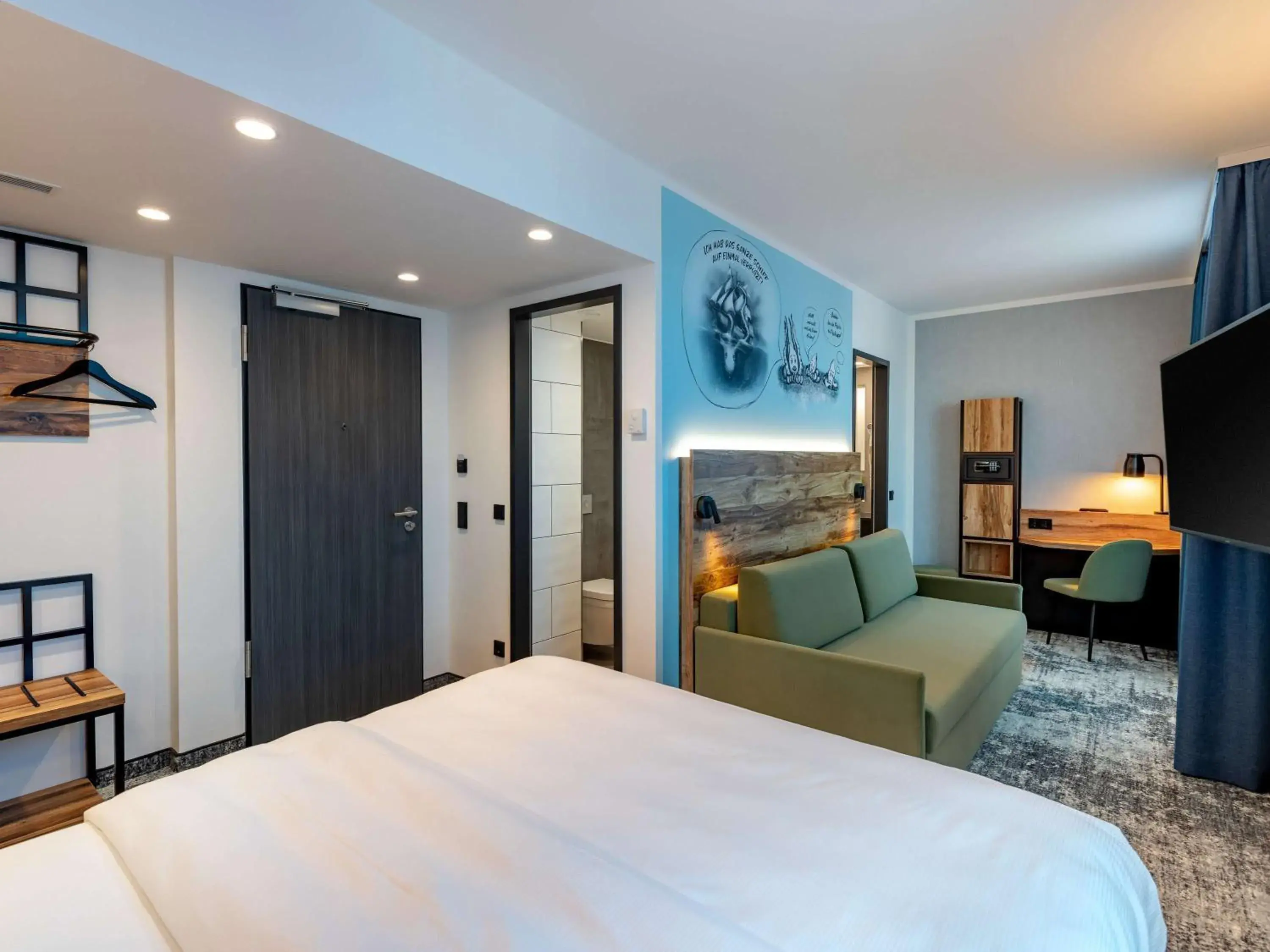 Bedroom, Bed in ibis Styles Hamburg Barmbek Bedroom, Bed in ibis Styles Hamburg Barmbek