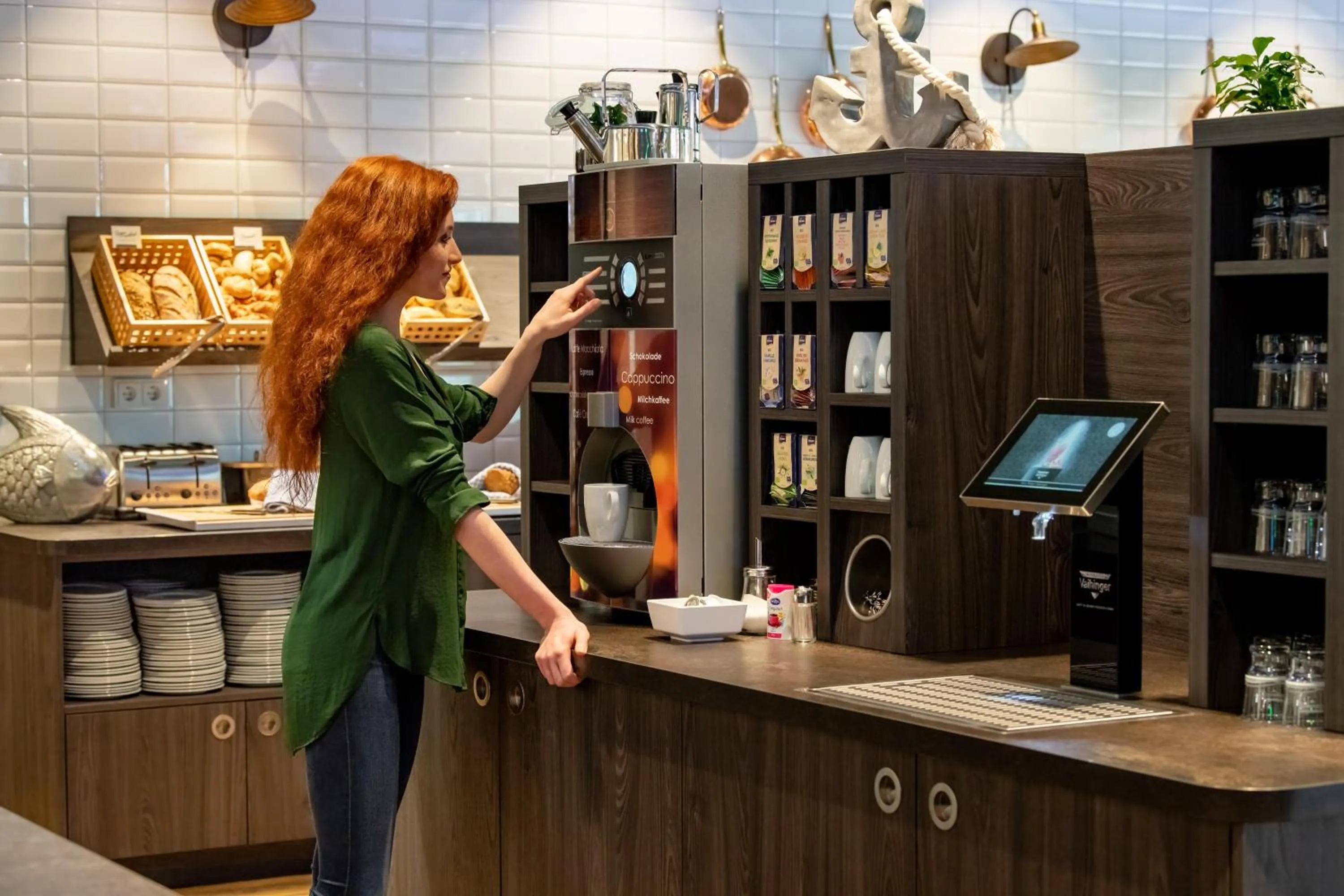 Buffet breakfast in ibis Styles Hamburg Barmbek