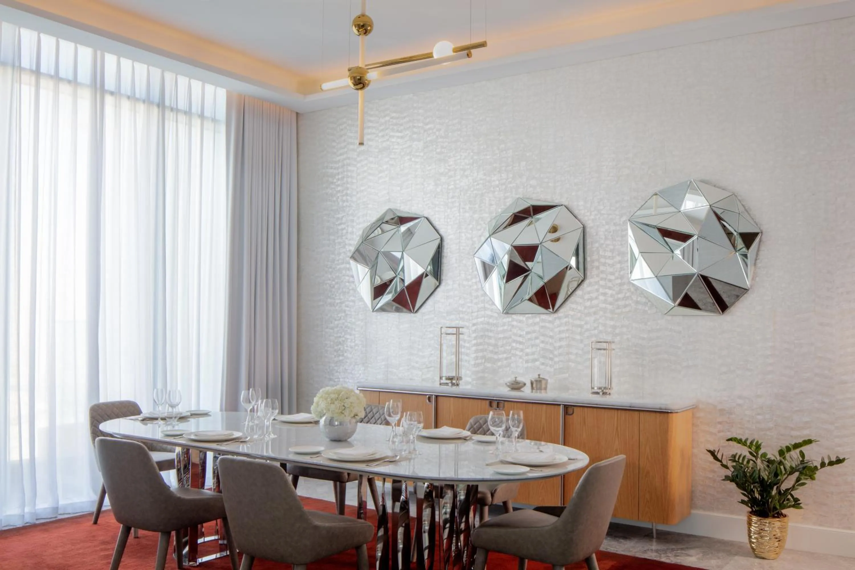 Dining area in SLS Dubai Hotel & Residences