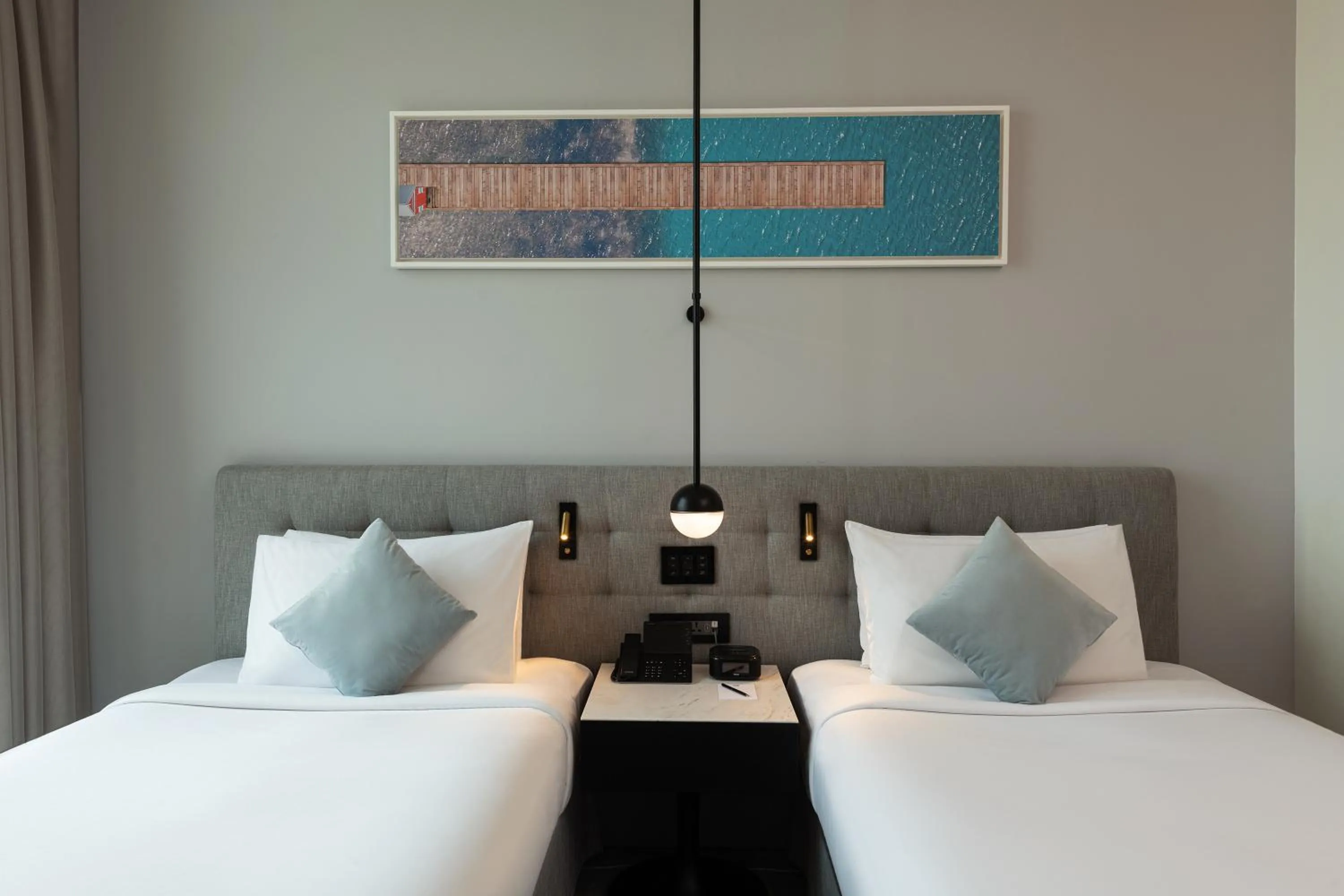 Bedroom, Bed in Th8 Palm Dubai Beach Resort Vignette Collection, an IHG hotel