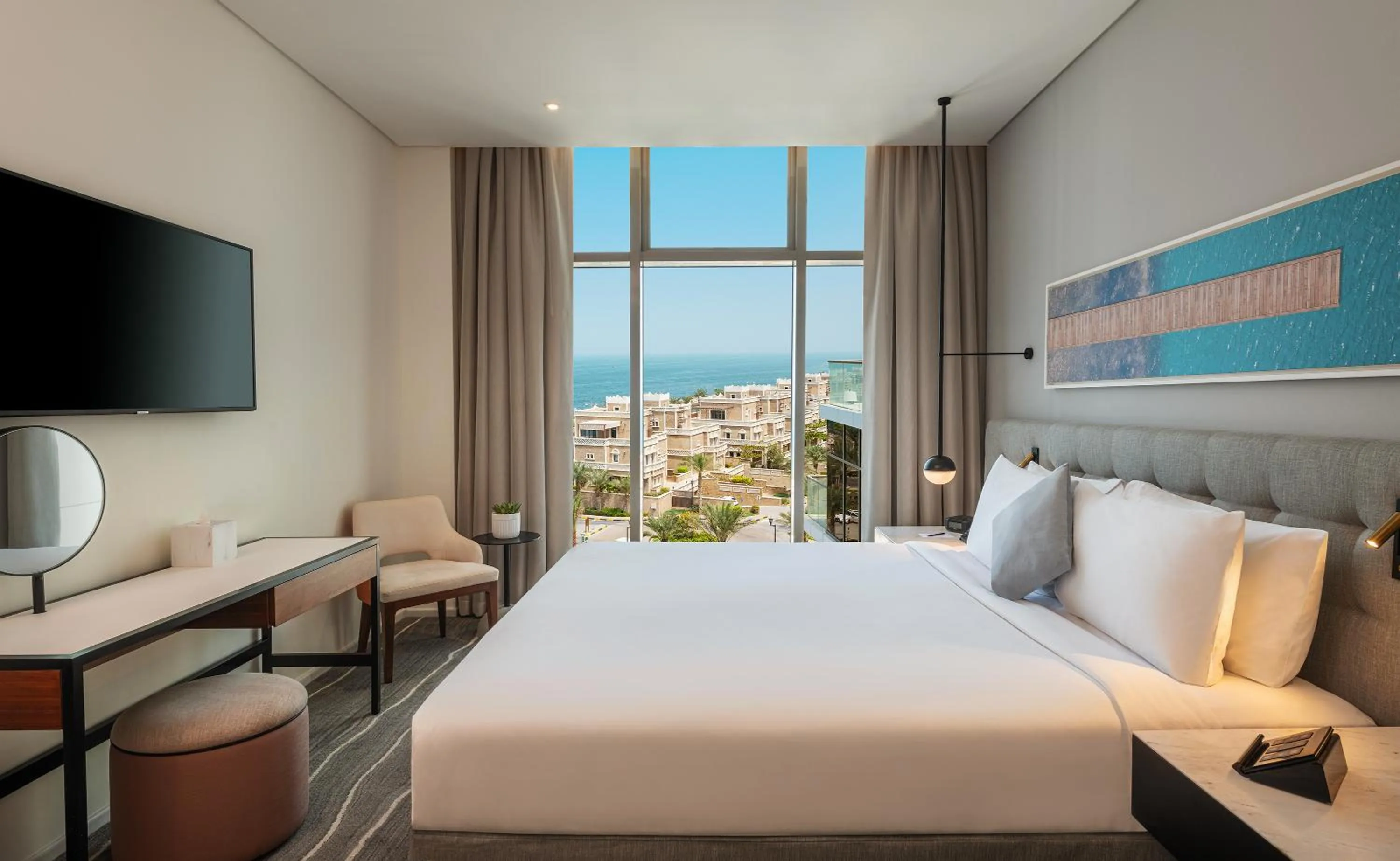 Bedroom, Bed in Th8 Palm Dubai Beach Resort Vignette Collection, an IHG hotel