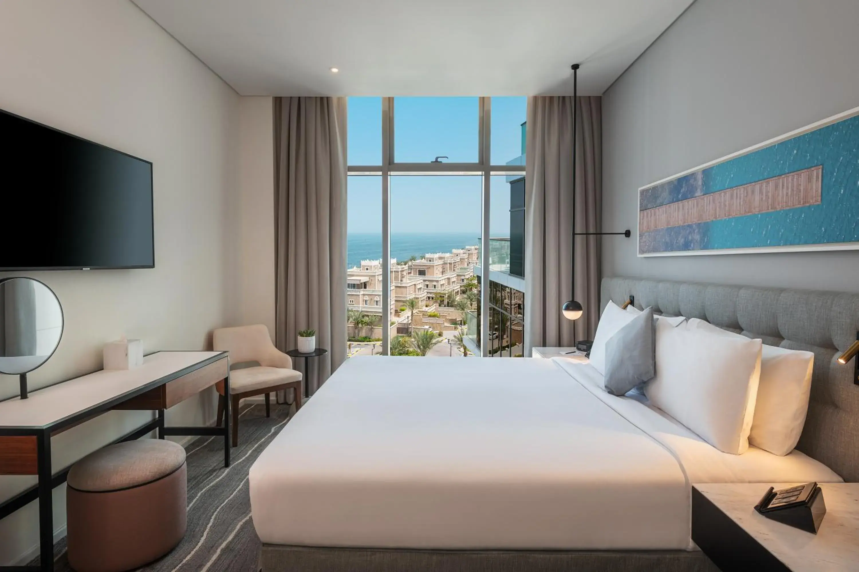 Bedroom, Bed in Th8 Palm Dubai Beach Resort Vignette Collection, an IHG hotel Bedroom, Bed in Th8 Palm Dubai Beach Resort Vignette Collection, an IHG hotel