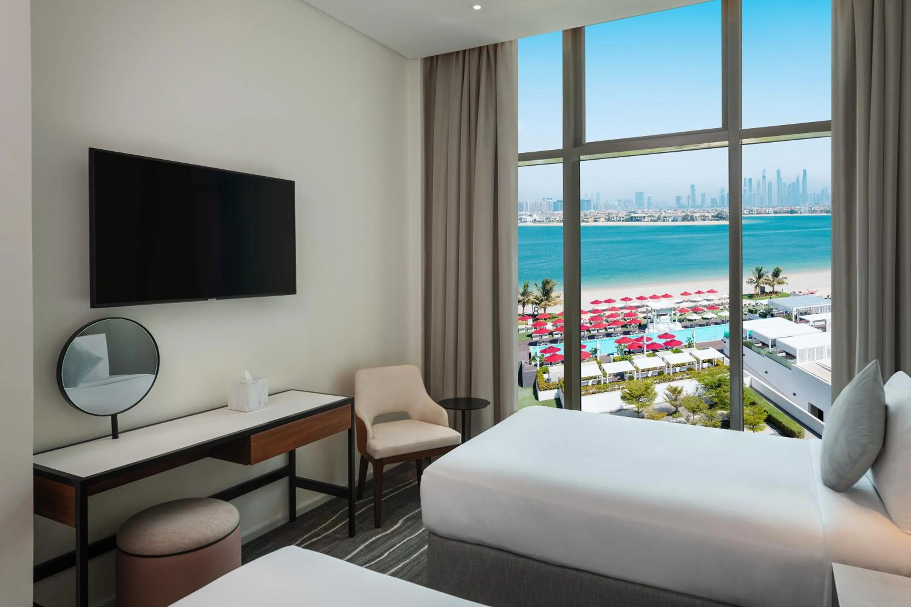 Bedroom, Bed in Th8 Palm Dubai Beach Resort Vignette Collection, an IHG hotel