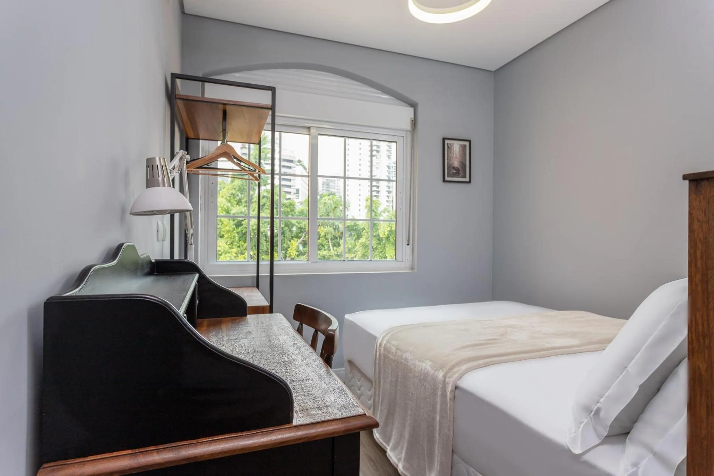 Bed in Hotel Pousada Pacaembu