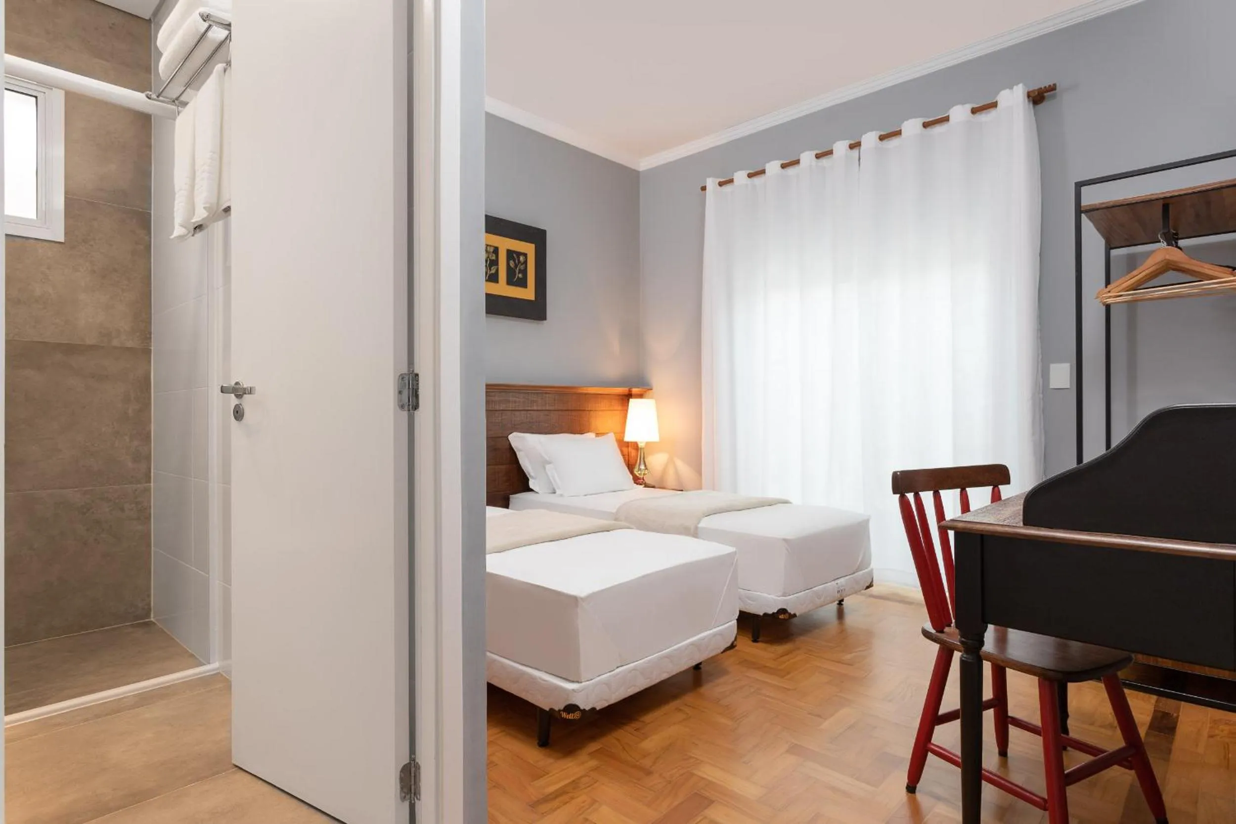 Bed in Hotel Pousada Pacaembu