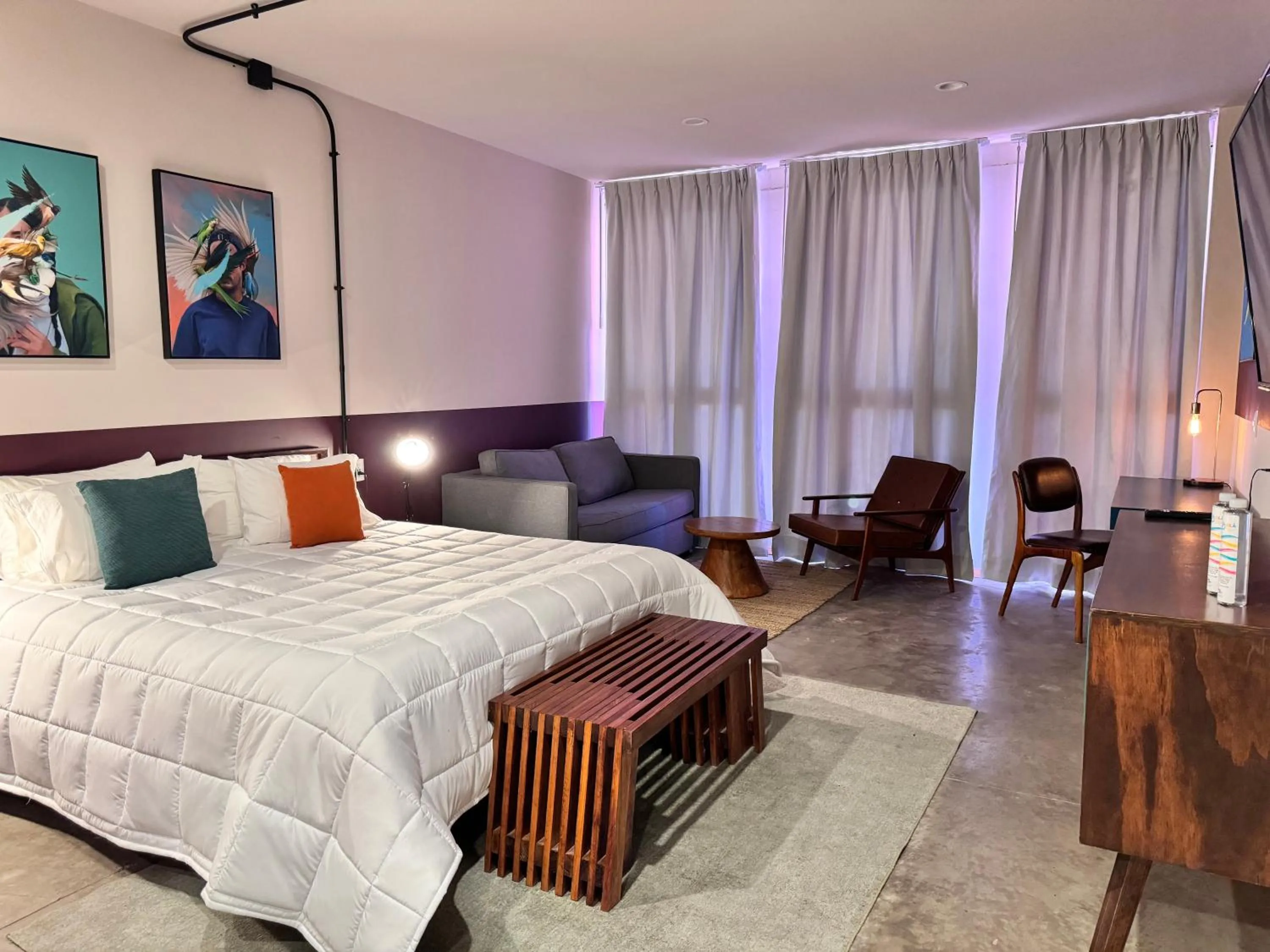 Toilet, Bed in Selina Guadalajara