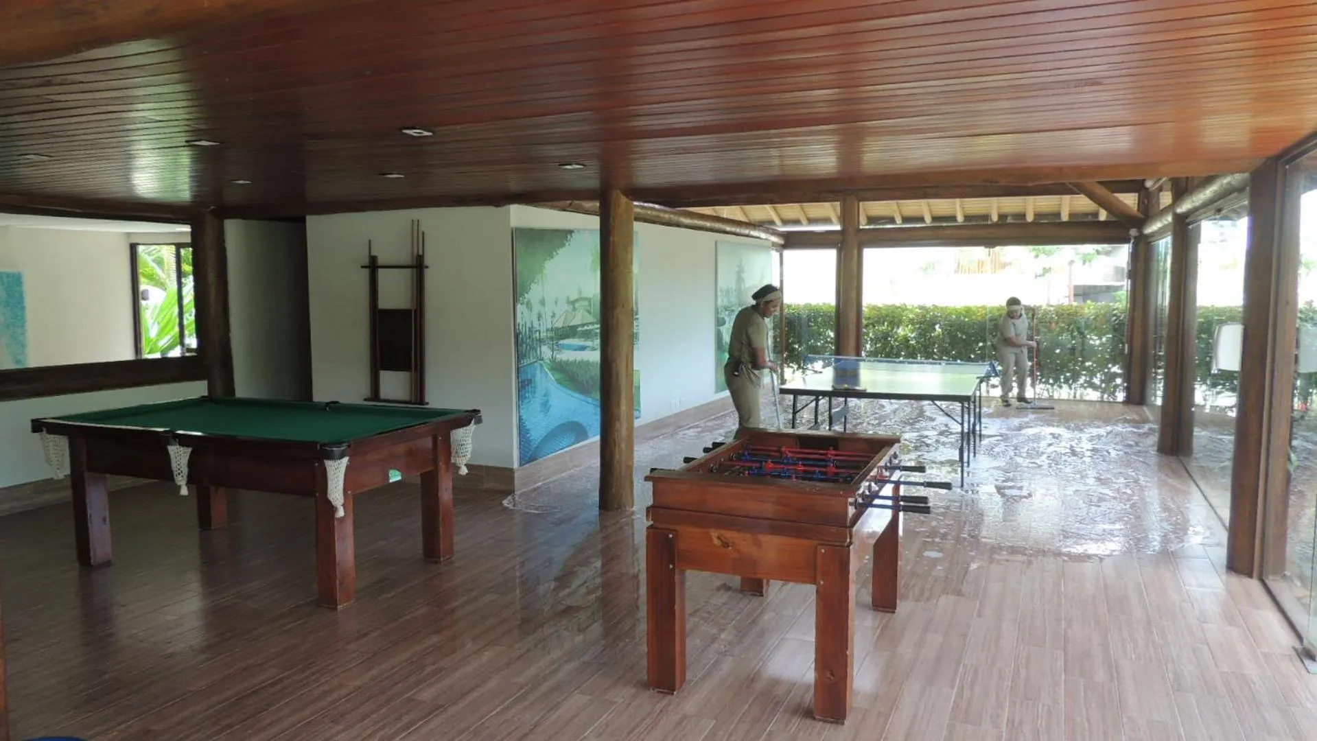 Billiard in La Fleur Polinésia Muro Alto