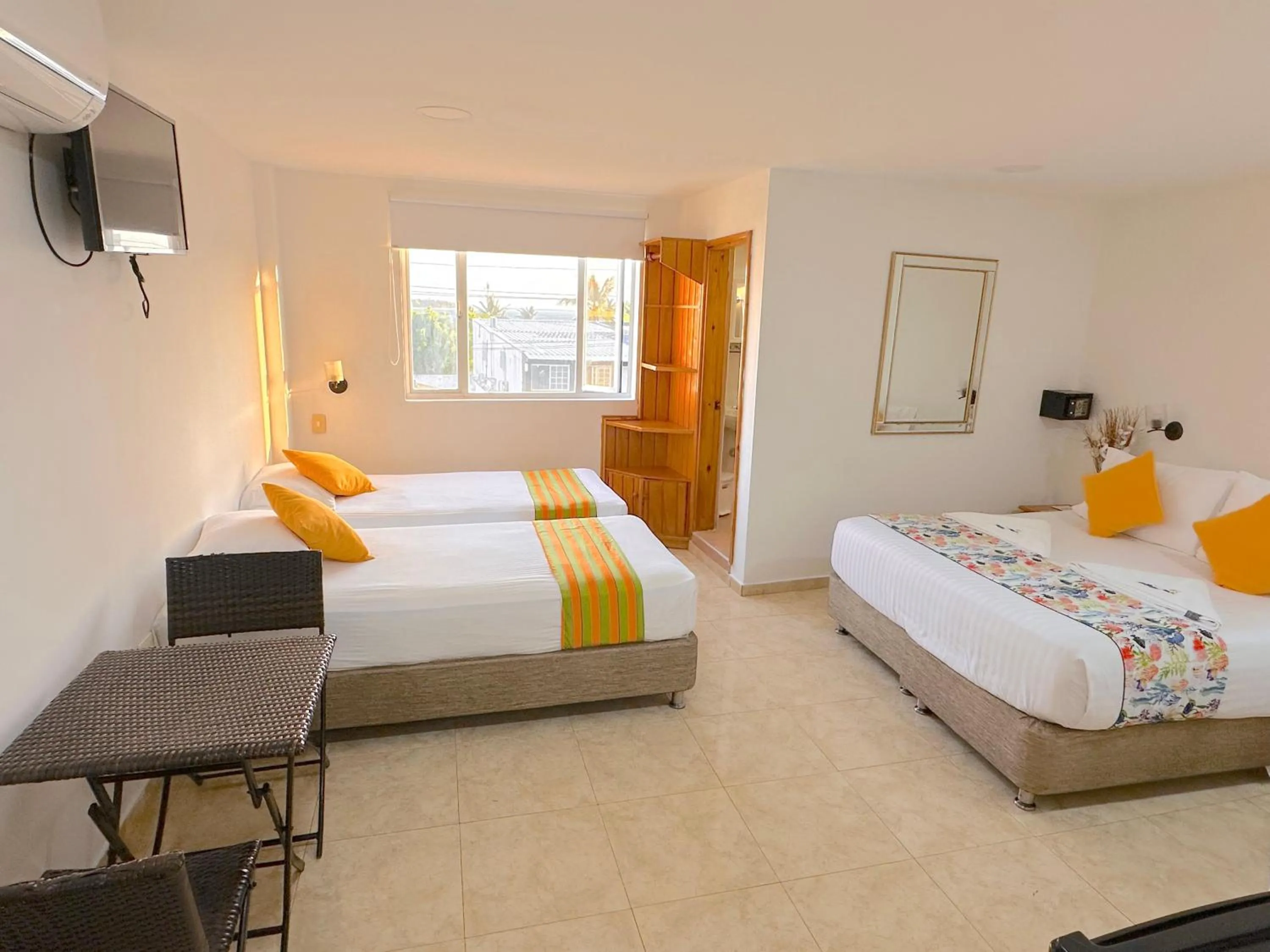 Bed in Hotel Grand Caribe