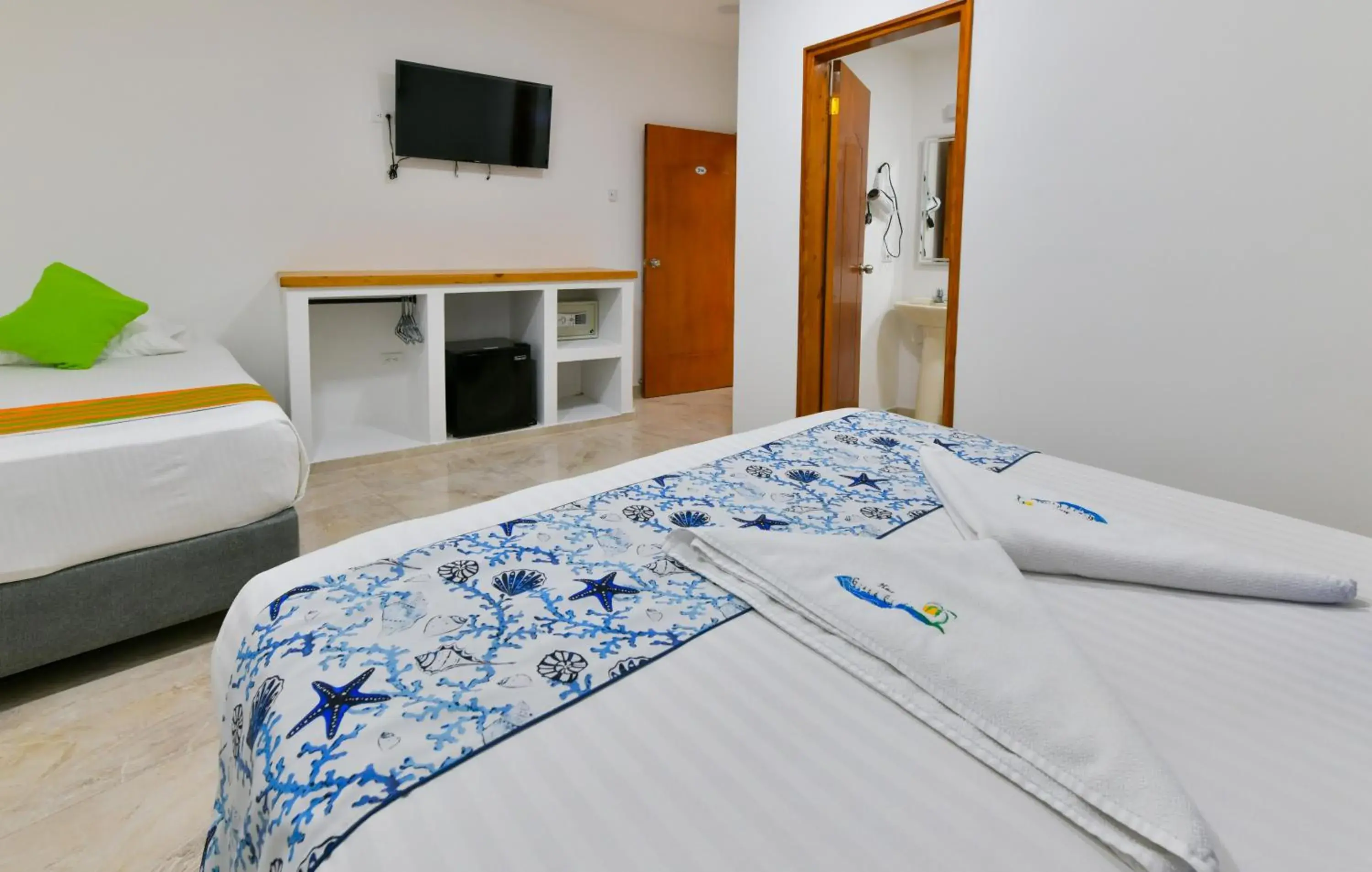 Bed in Hotel Grand Caribe Bed in Hotel Grand Caribe