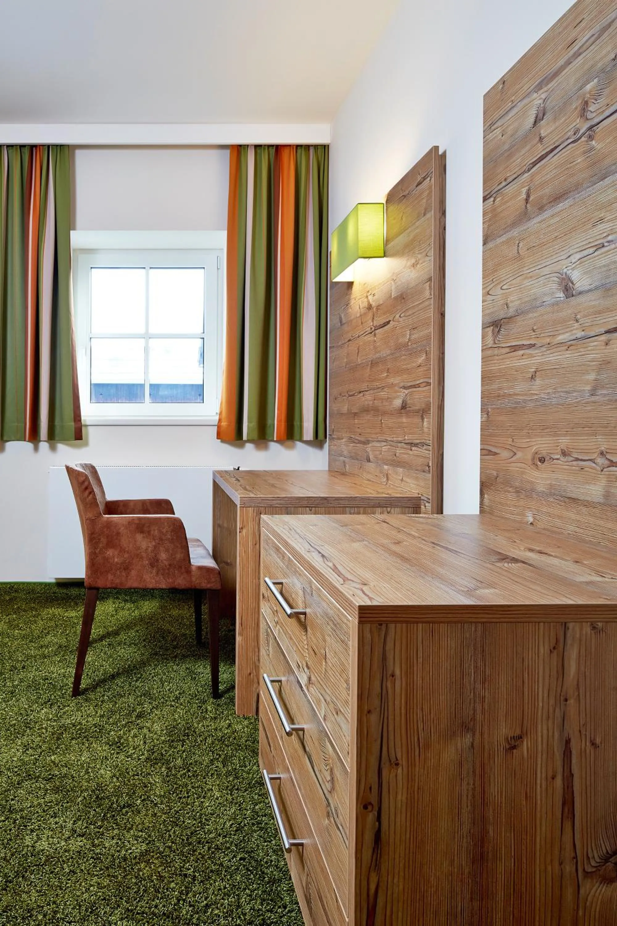 Seating area, Bed in Hotel Flatscher
