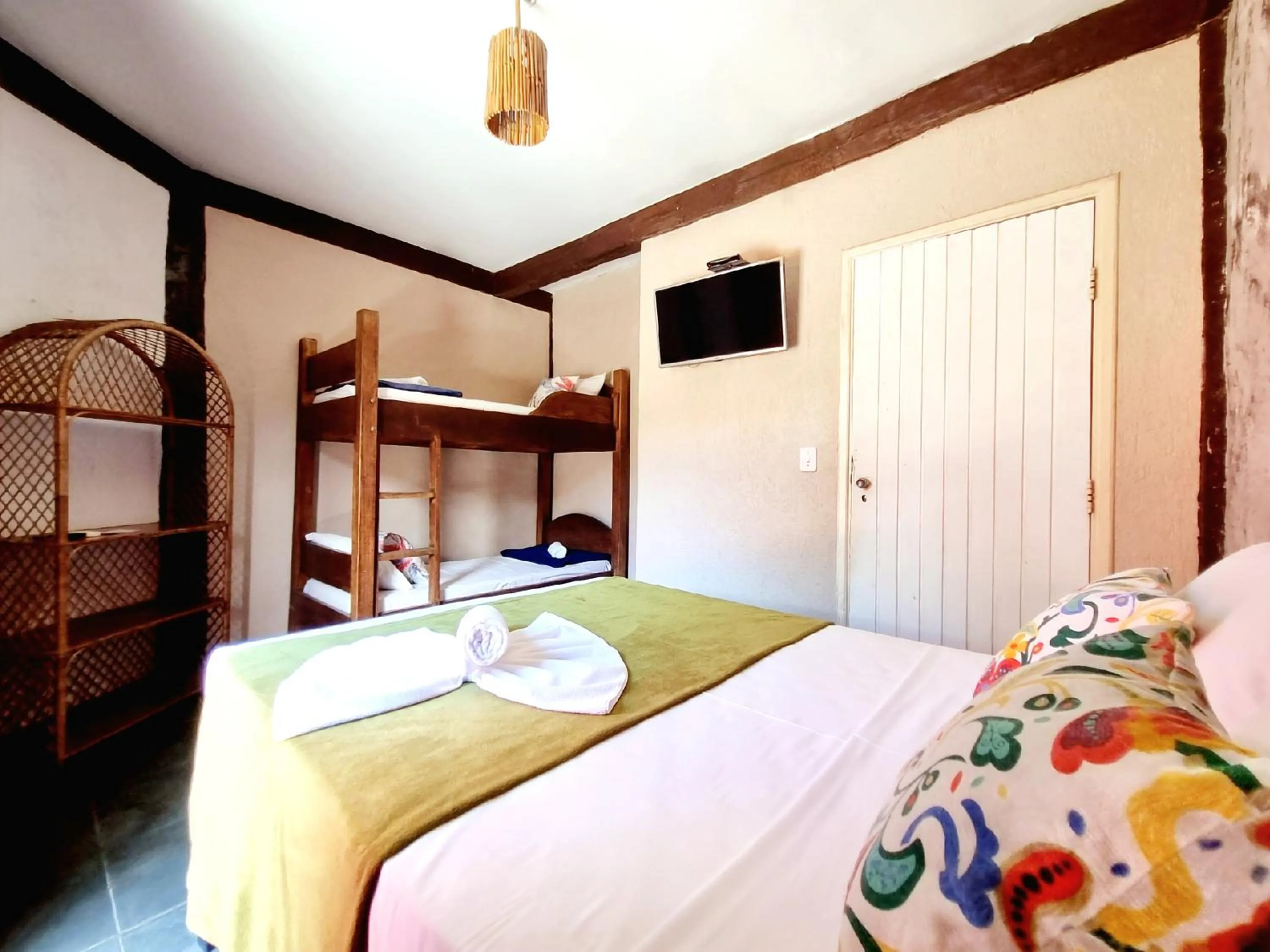 Bed in Pousada Delta Mar Maresias