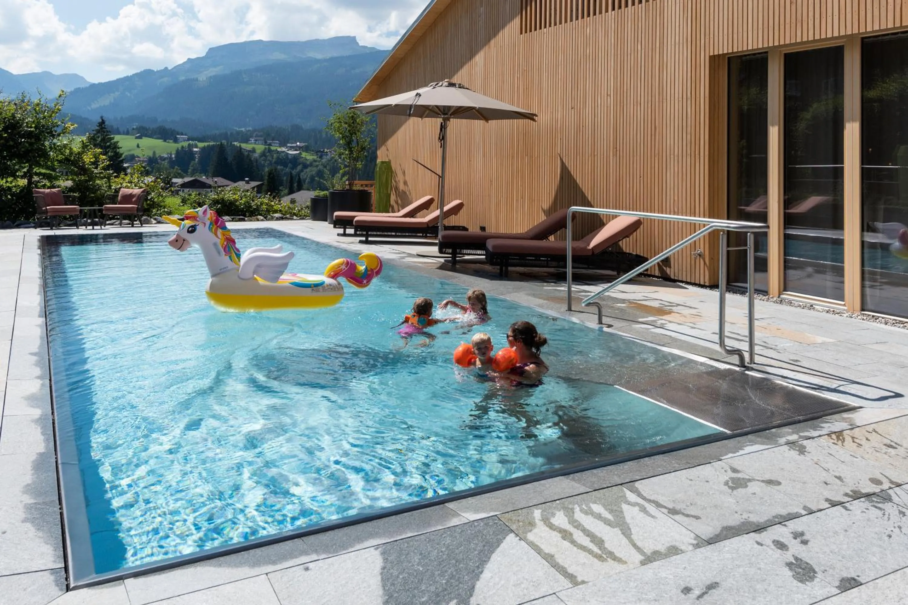 Swimming pool in Bio-Hotel Oswalda-Hus