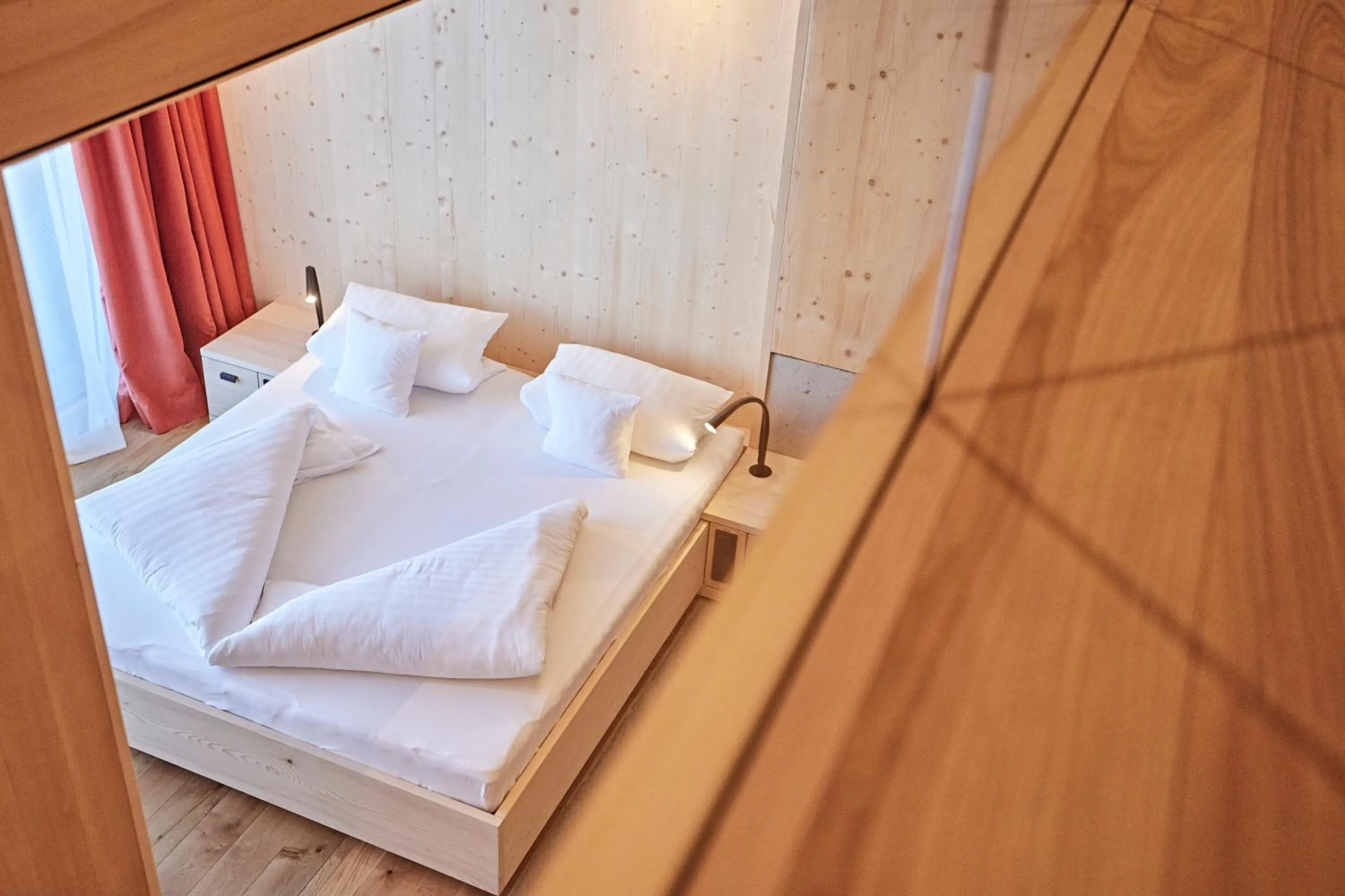 Bed in Bio-Hotel Oswalda-Hus