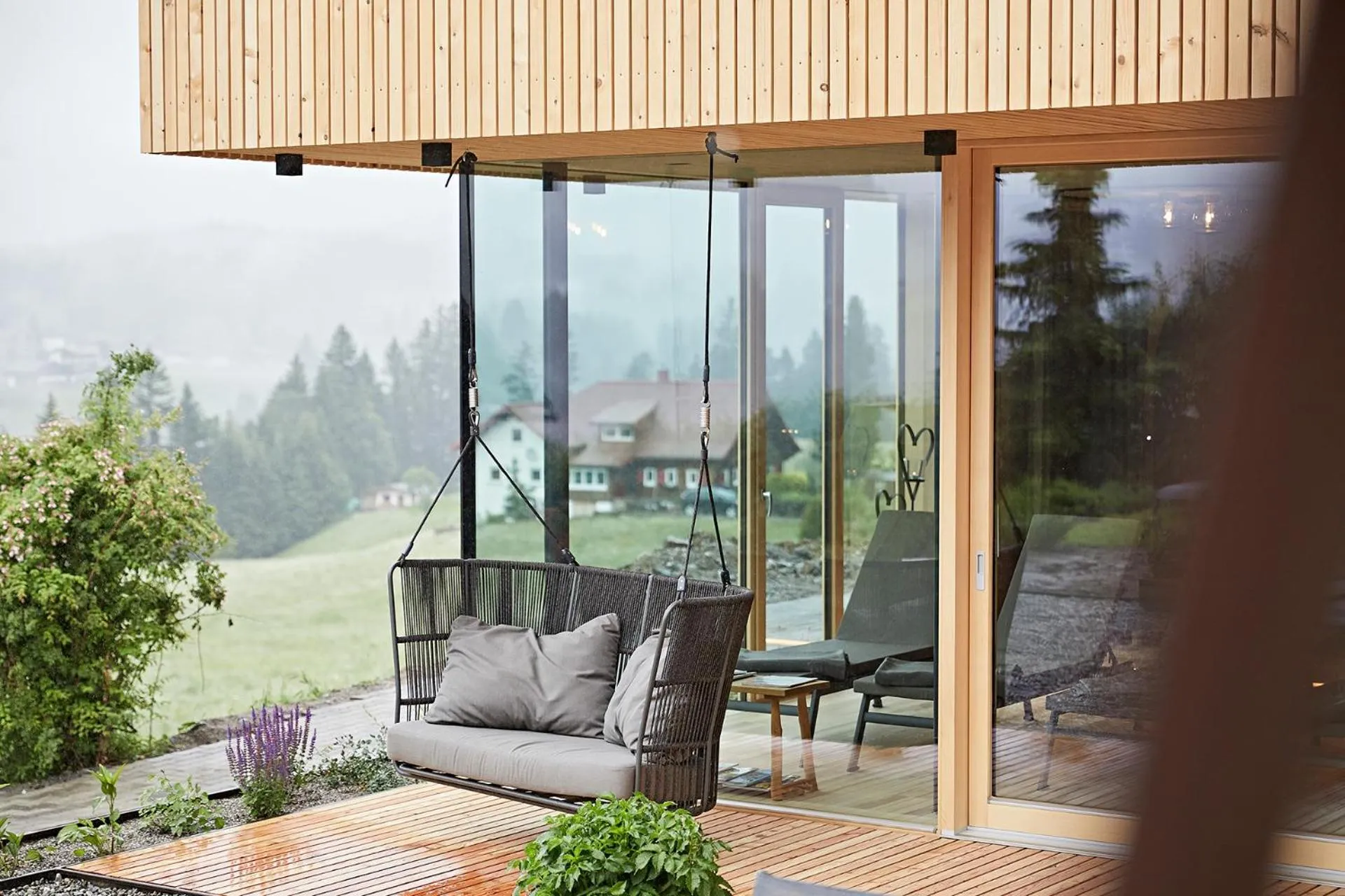 Garden in Bio-Hotel Oswalda-Hus