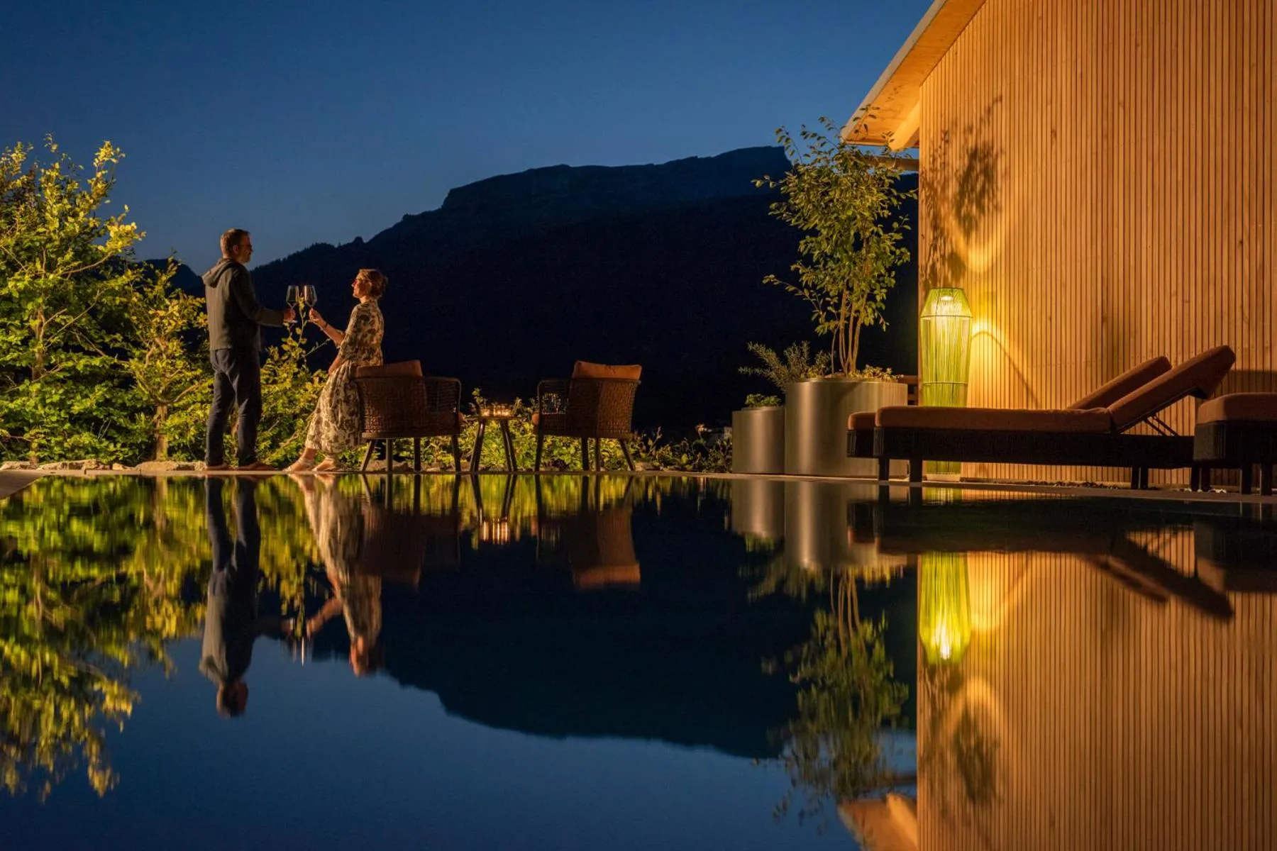 Swimming pool in Bio-Hotel Oswalda-Hus