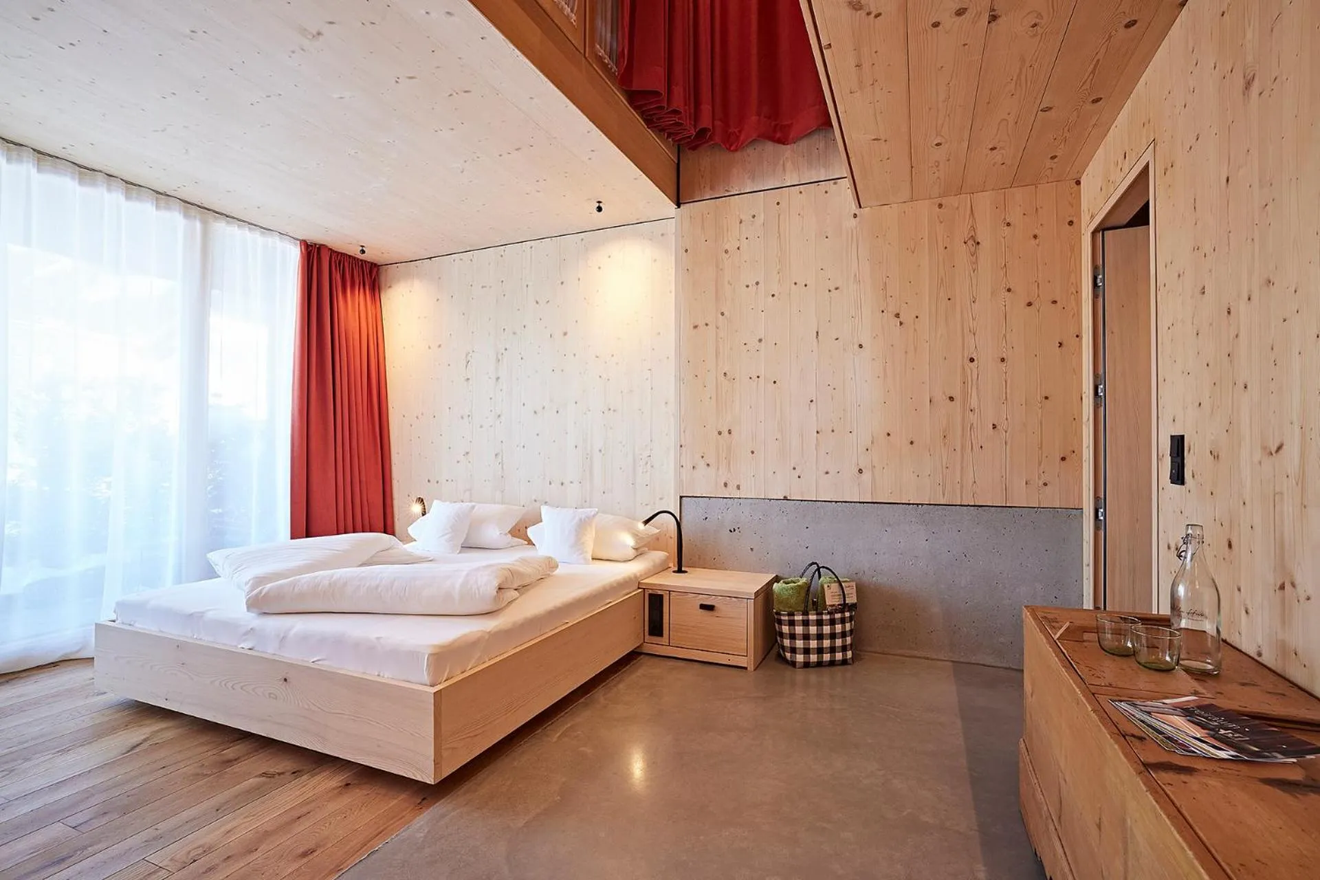 Bed in Bio-Hotel Oswalda-Hus