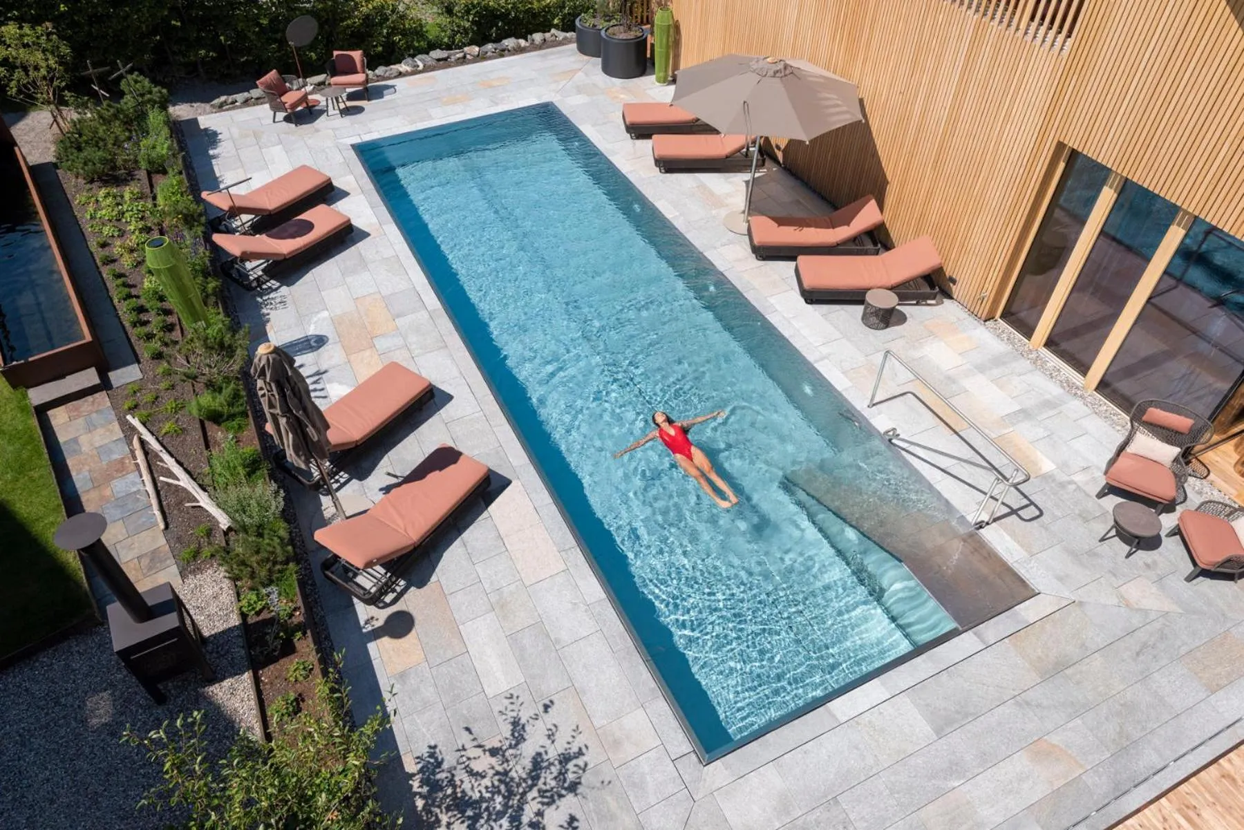 Swimming pool in Bio-Hotel Oswalda-Hus