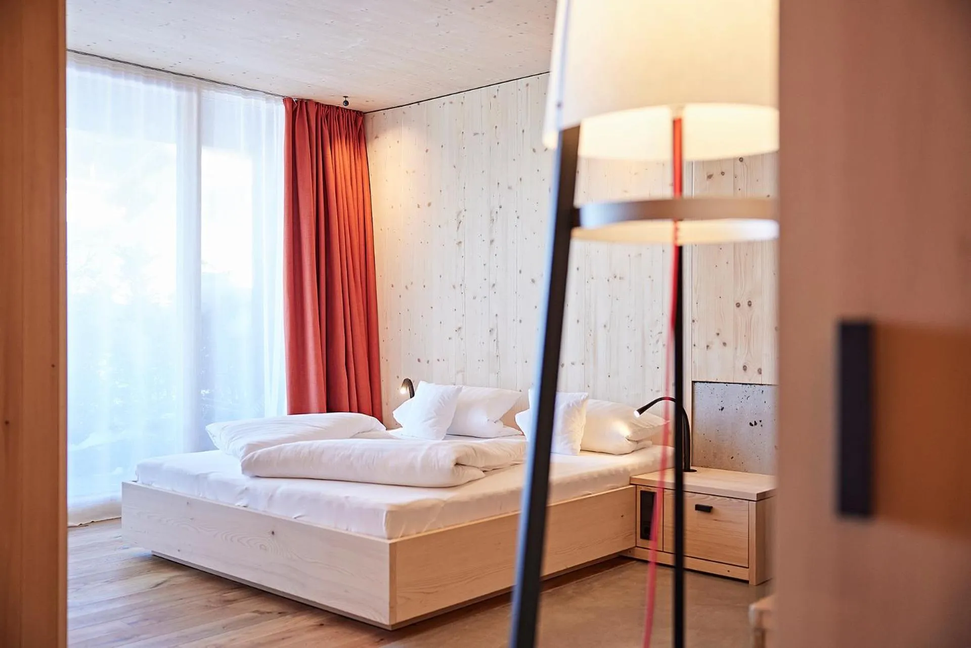 Bed in Bio-Hotel Oswalda-Hus