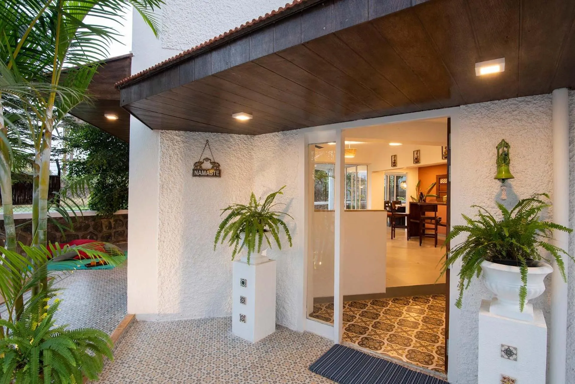 Facade/entrance in El Cottage by StayVista - An enchanting escape with Scenic views, Colonial decor & Private plunge pool