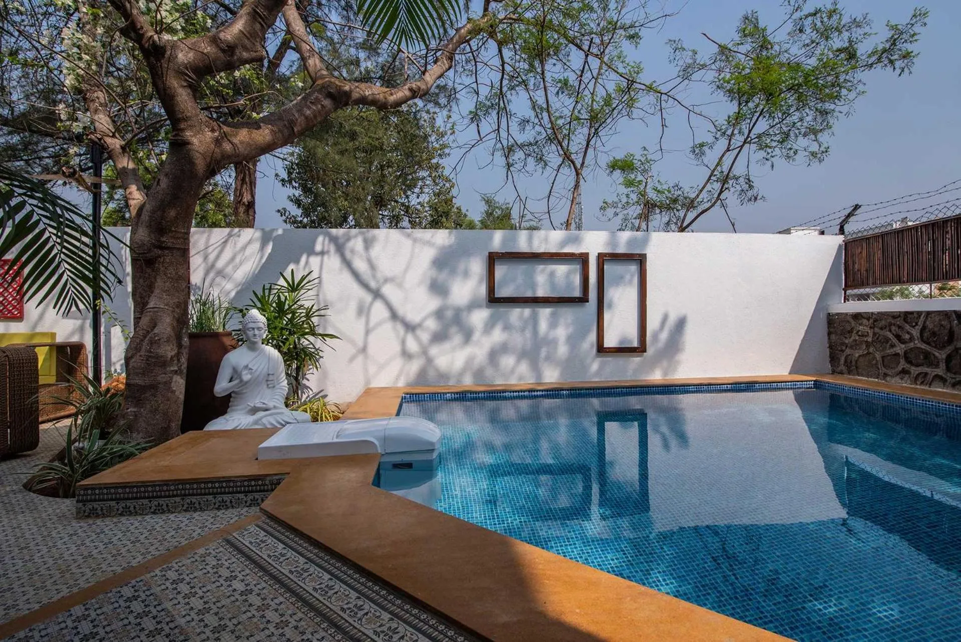 Swimming pool in El Cottage by StayVista - An enchanting escape with Scenic views, Colonial decor & Private plunge pool