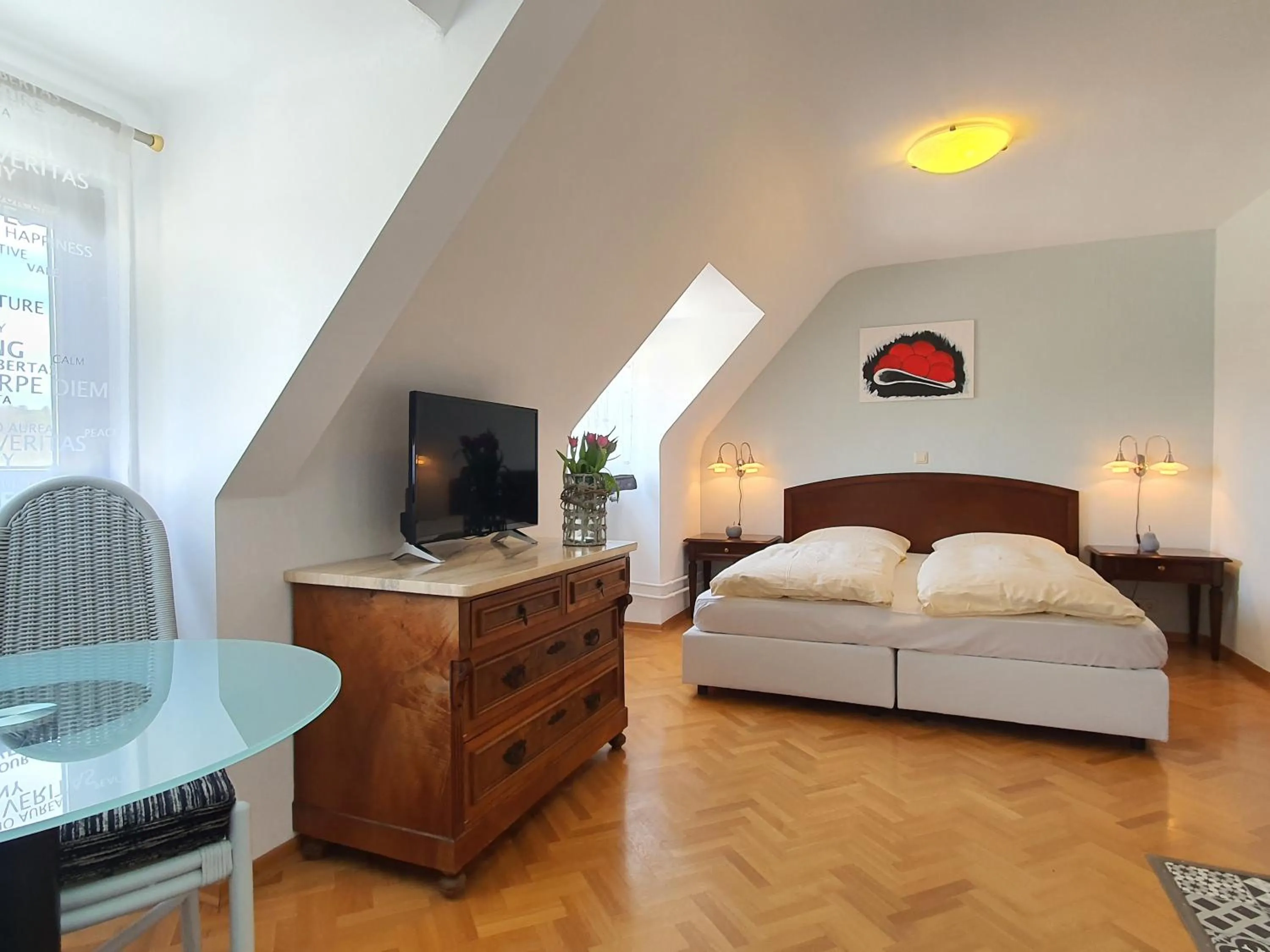 Photo of the whole room, Bed in Apartment Haus Pflingsteck nahe Europa Park Rulantica