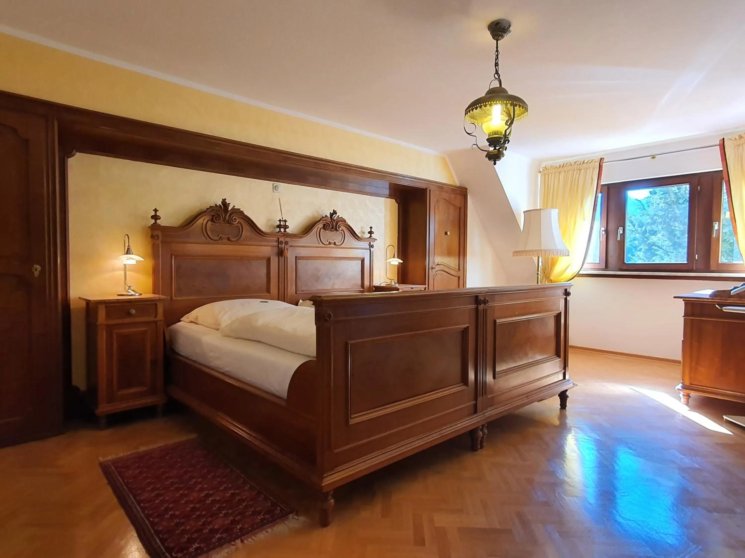 Bed in Apartment Haus Pflingsteck nahe Europa Park Rulantica