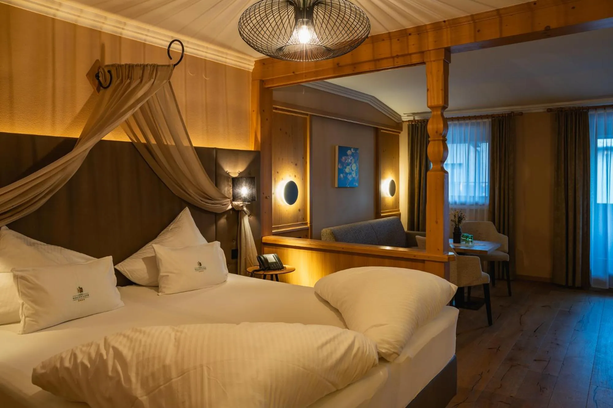 Bed in Hotel Hochfilzer