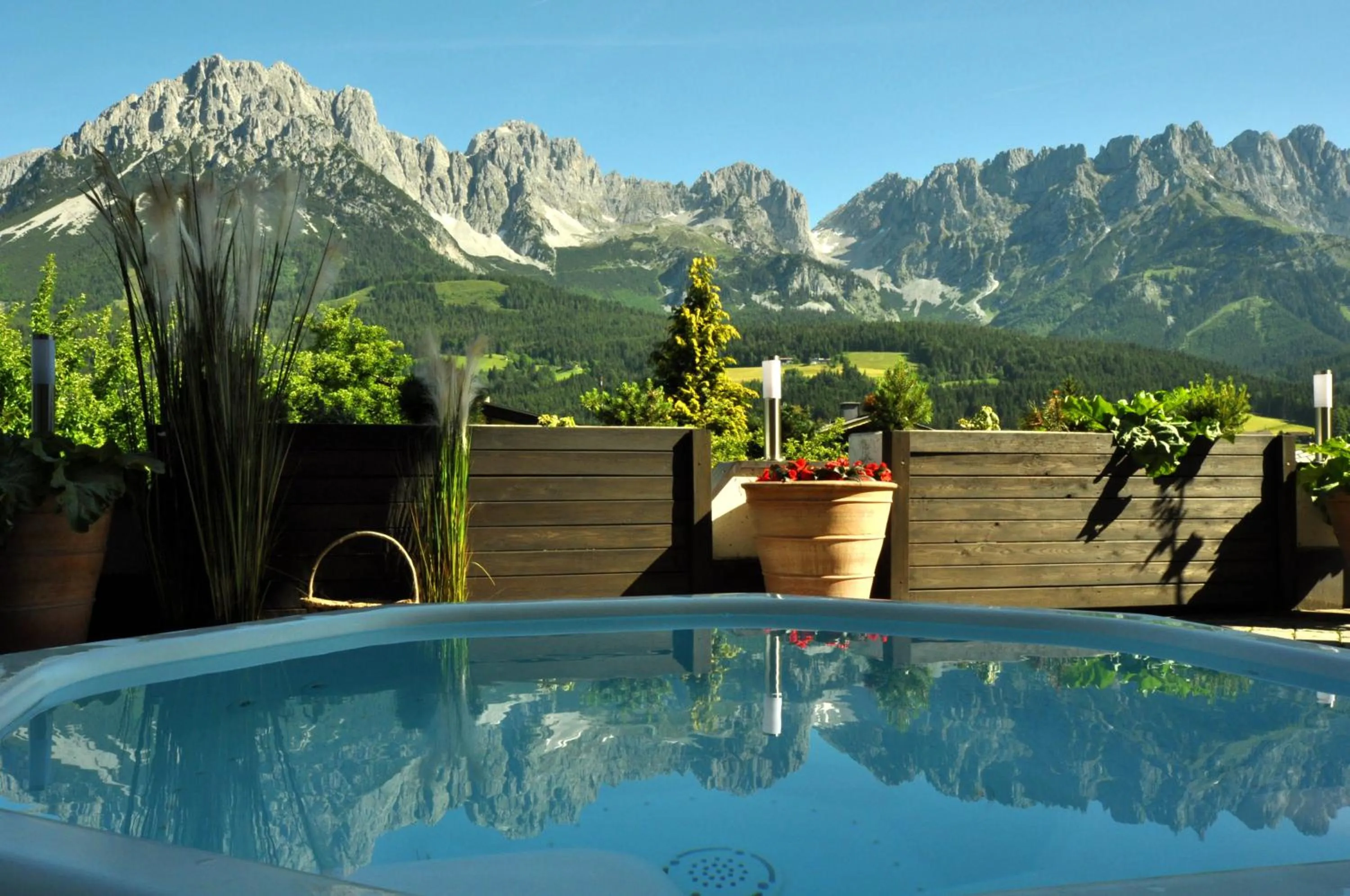 Swimming pool in Hotel Hochfilzer