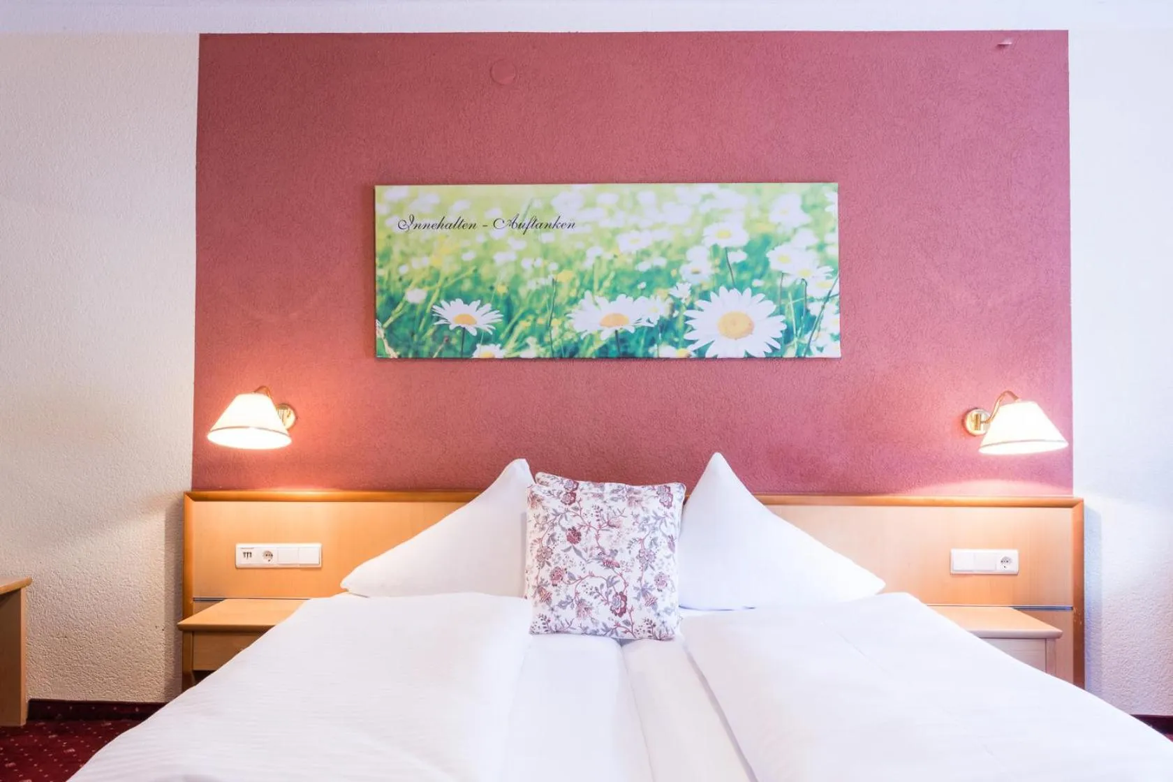 Bed in Hotel Wiesenhof