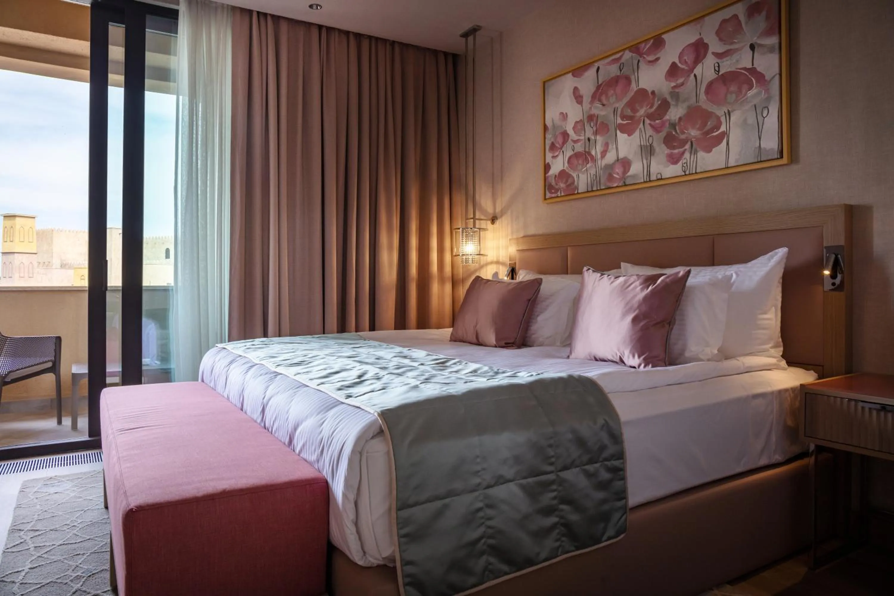 Bedroom, Bed in KARAVANSARAY Turkistan Harbour Hotel -FLYING THEATRE ACCESS