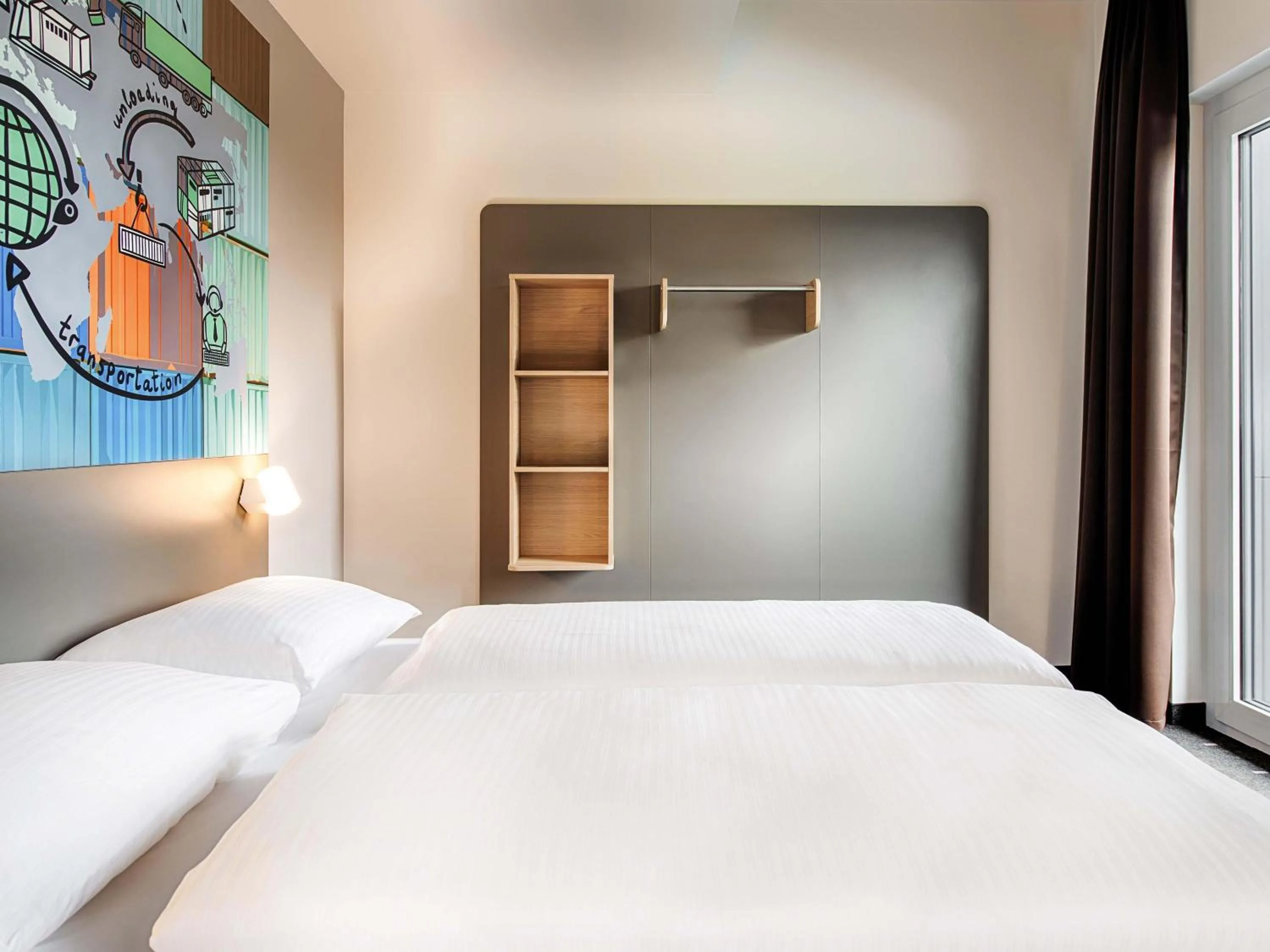 Photo of the whole room, Bed in B&B Hotel Stuttgart-Neckarhafen